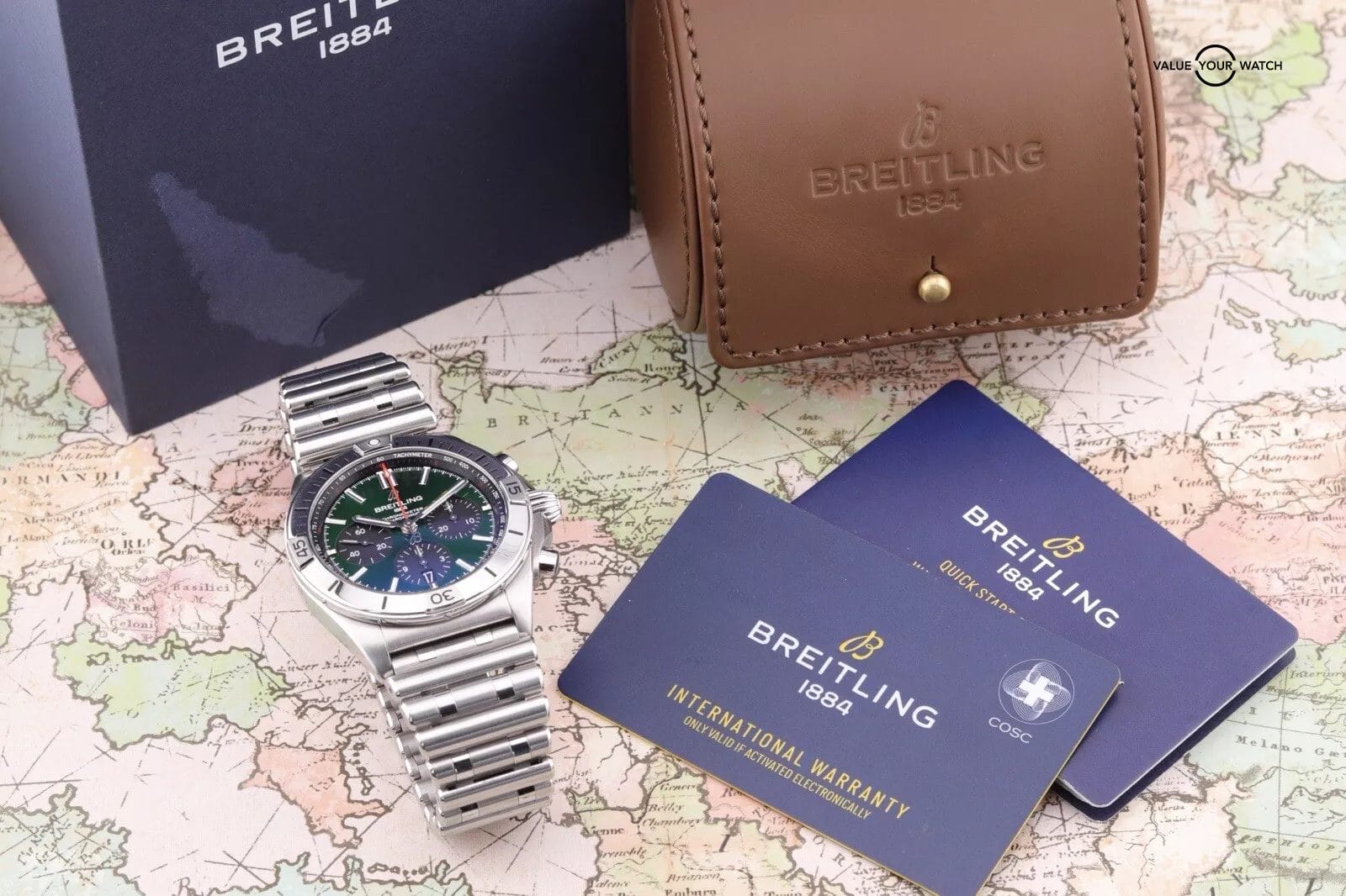Breitling Chronomat B01 42 Bentley Green | AB0134101L1A1 | 2021 Box & Card - Image 5