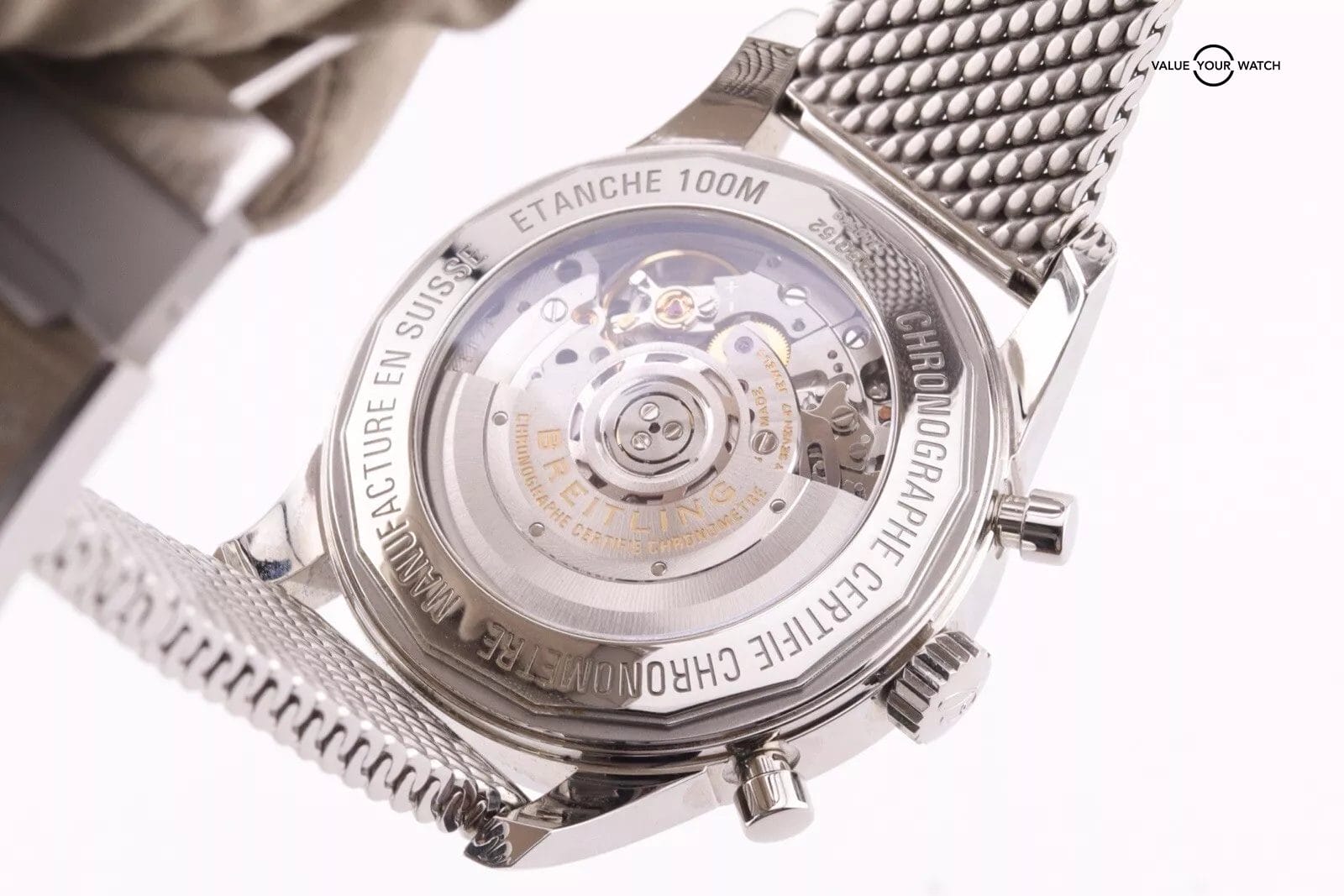 Breitling Transocean Chronograph Steel 43mm Reverse Panda Chronograph AB0152 - Image 14