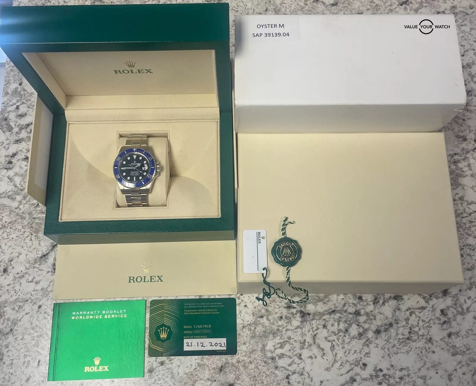 ROLEX Submariner Date 41mm 126619LB 18K White Gold BOXES/PAPERS! - Image 7
