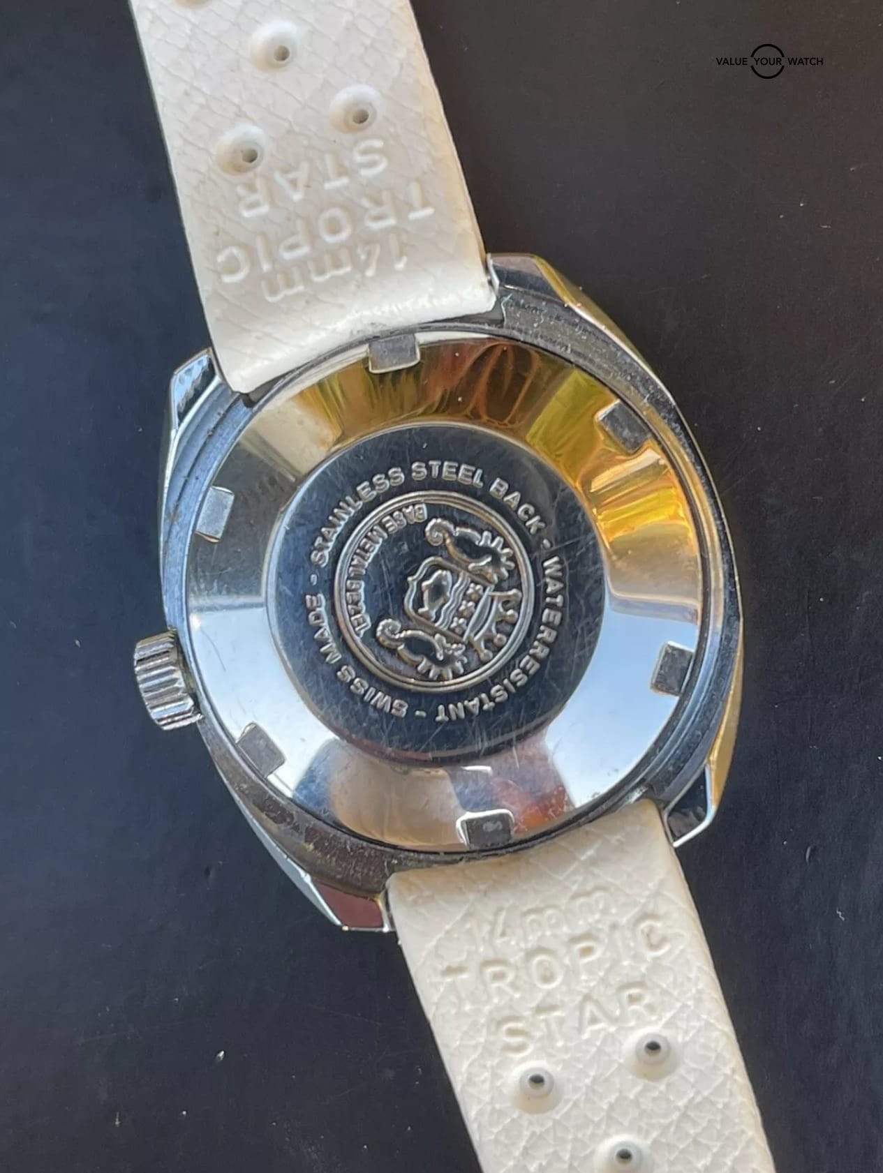 CORDURA Lady Sea Gull Diver Automatic Watch 17J Vintage SICURA WATCH Estate Sale - Image 6