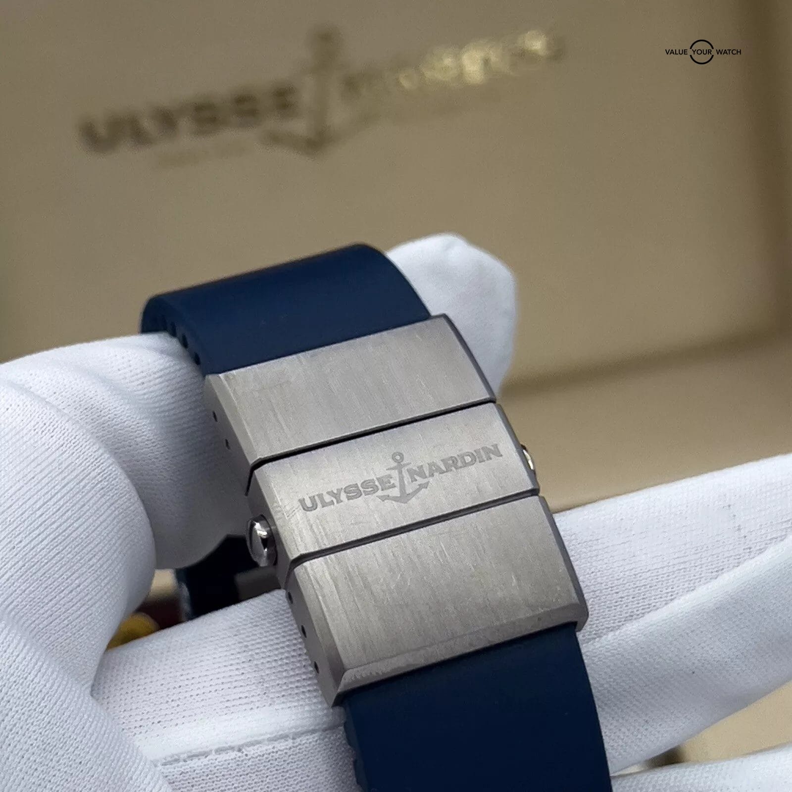 Ulysse Nardin Marine Diver 45mm Navy Blue and 18k Yellow Gold 265-90 - Image 12