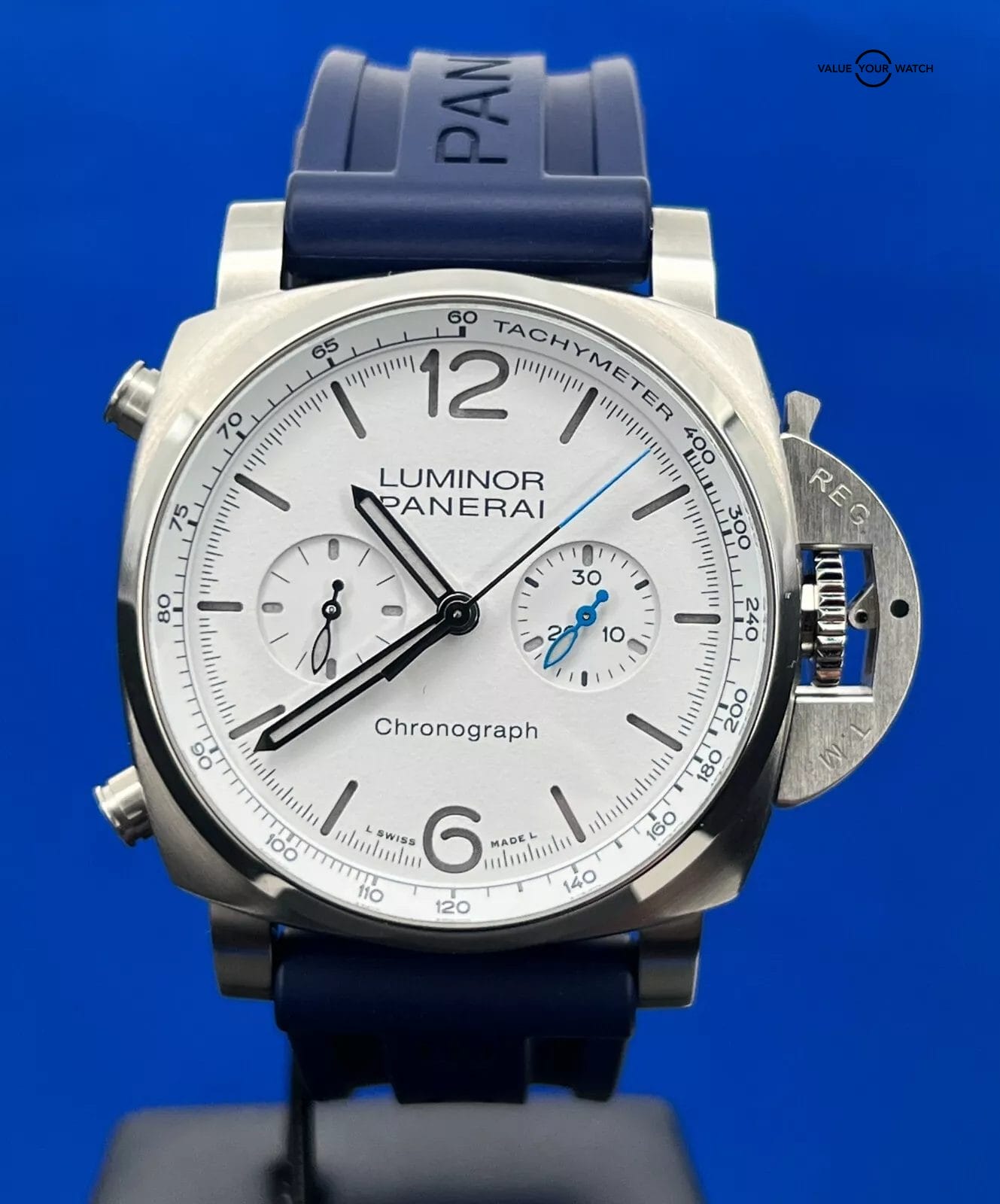 2022 Panerai Luminor Chronograph Limited Edition 44MM White Dial PAM01218