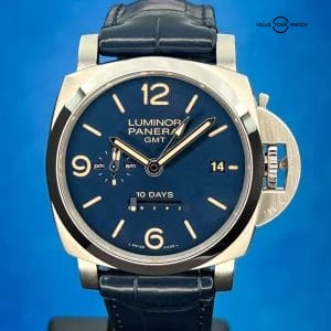 Panerai Luminor GMT 10 Days Blue Dial &#8220;Limited Edition&#8221; Men&#8217;s Watch PAM00986