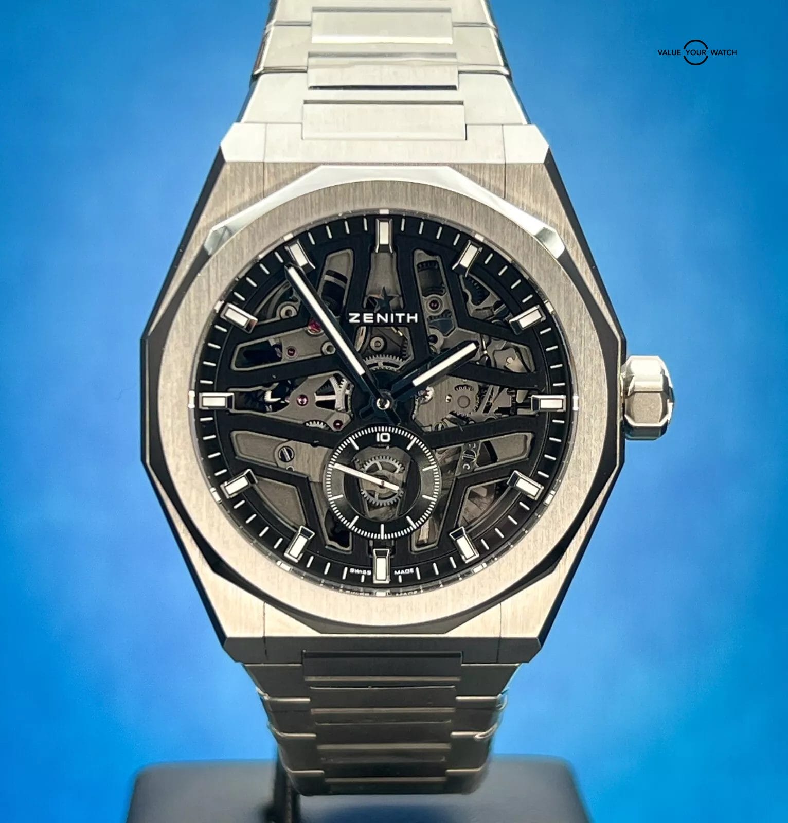 Brand New 2024 Zenith Defy Skeleton Men's Black Watch - 03.9300.3620/78.I001