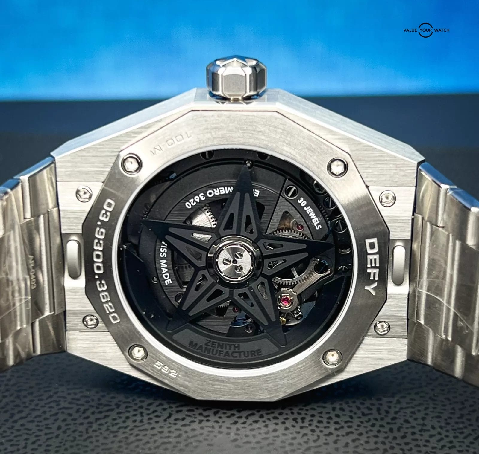 Brand New 2024 Zenith Defy Skeleton Men's Black Watch - 03.9300.3620/78.I001 - Image 5