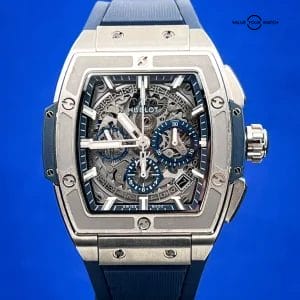 Hublot Spirit Of Big Bang Blue Titanium – Full Set w/ Extra Strap 641.NX.7170.LR