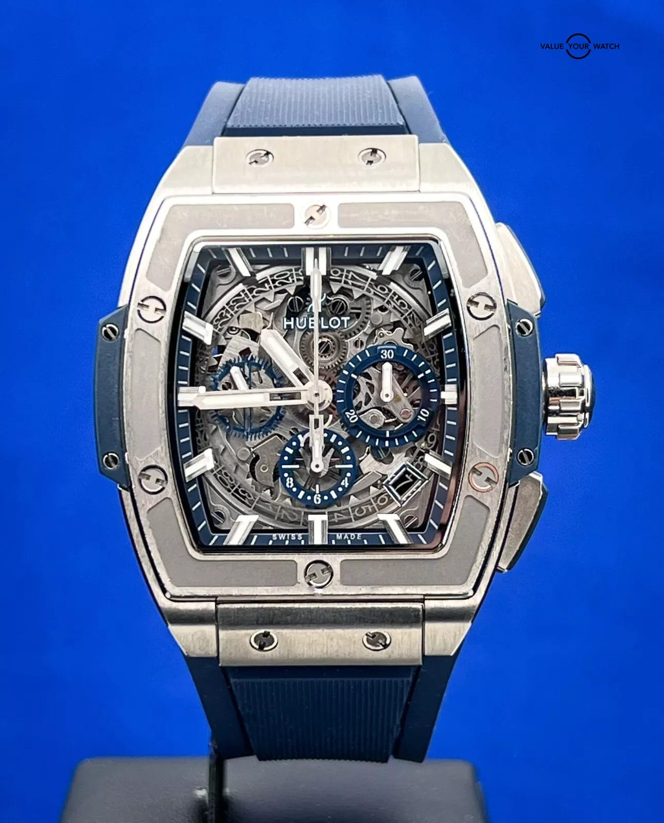 Hublot Spirit Of Big Bang Blue Titanium - Full Set w/ Extra Strap 641.NX.7170.LR