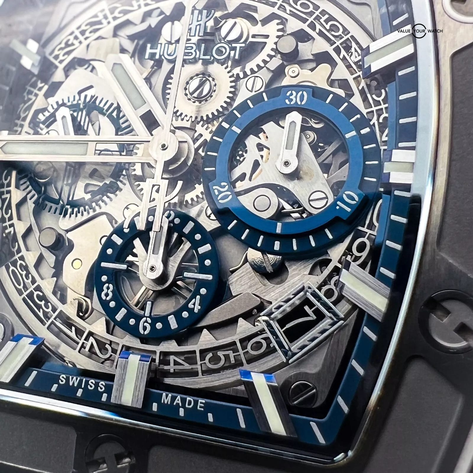 Hublot Spirit Of Big Bang Blue Titanium - Full Set w/ Extra Strap 641.NX.7170.LR - Image 11
