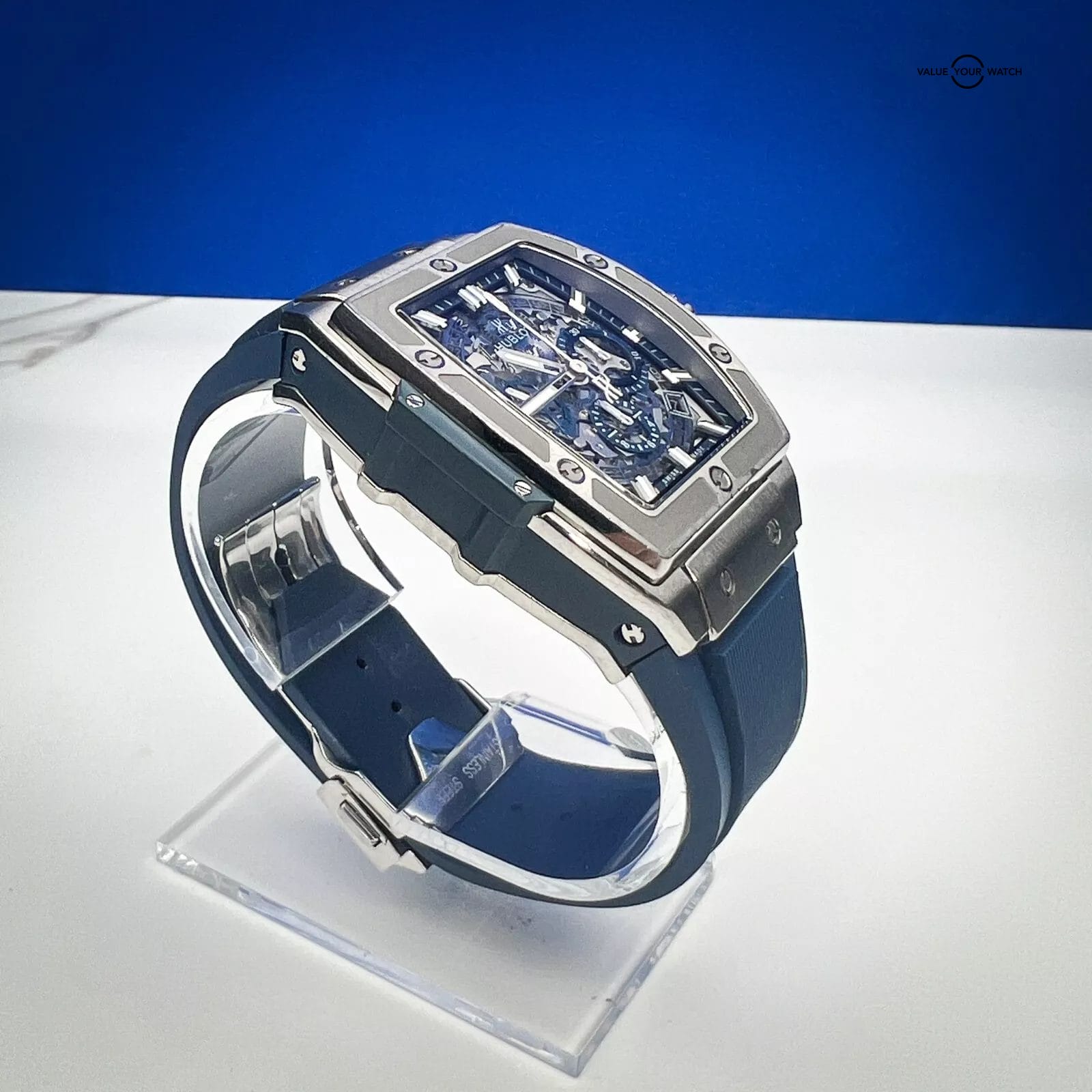Hublot Spirit Of Big Bang Blue Titanium - Full Set w/ Extra Strap 641.NX.7170.LR - Image 12
