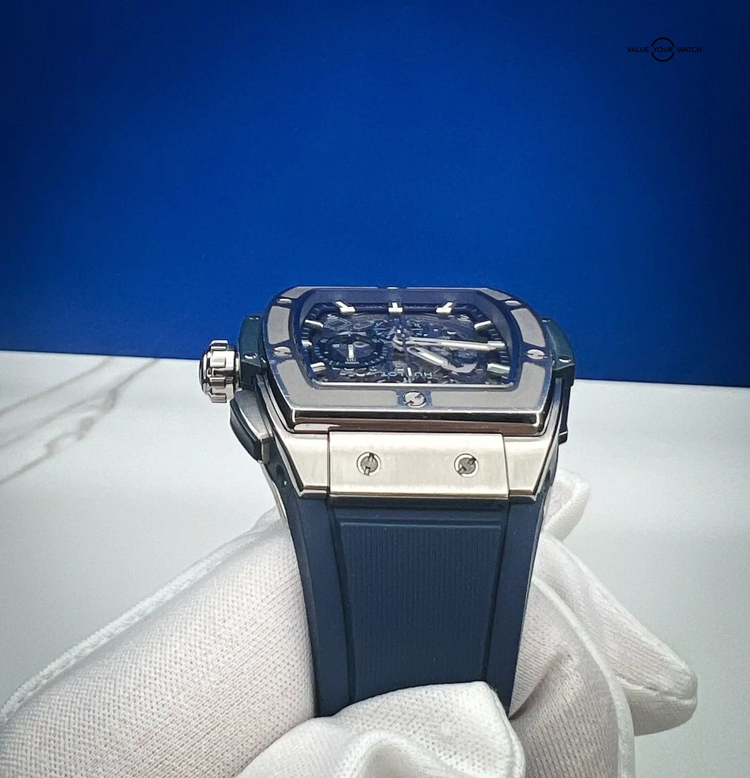Hublot Spirit Of Big Bang Blue Titanium - Full Set w/ Extra Strap 641.NX.7170.LR - Image 16
