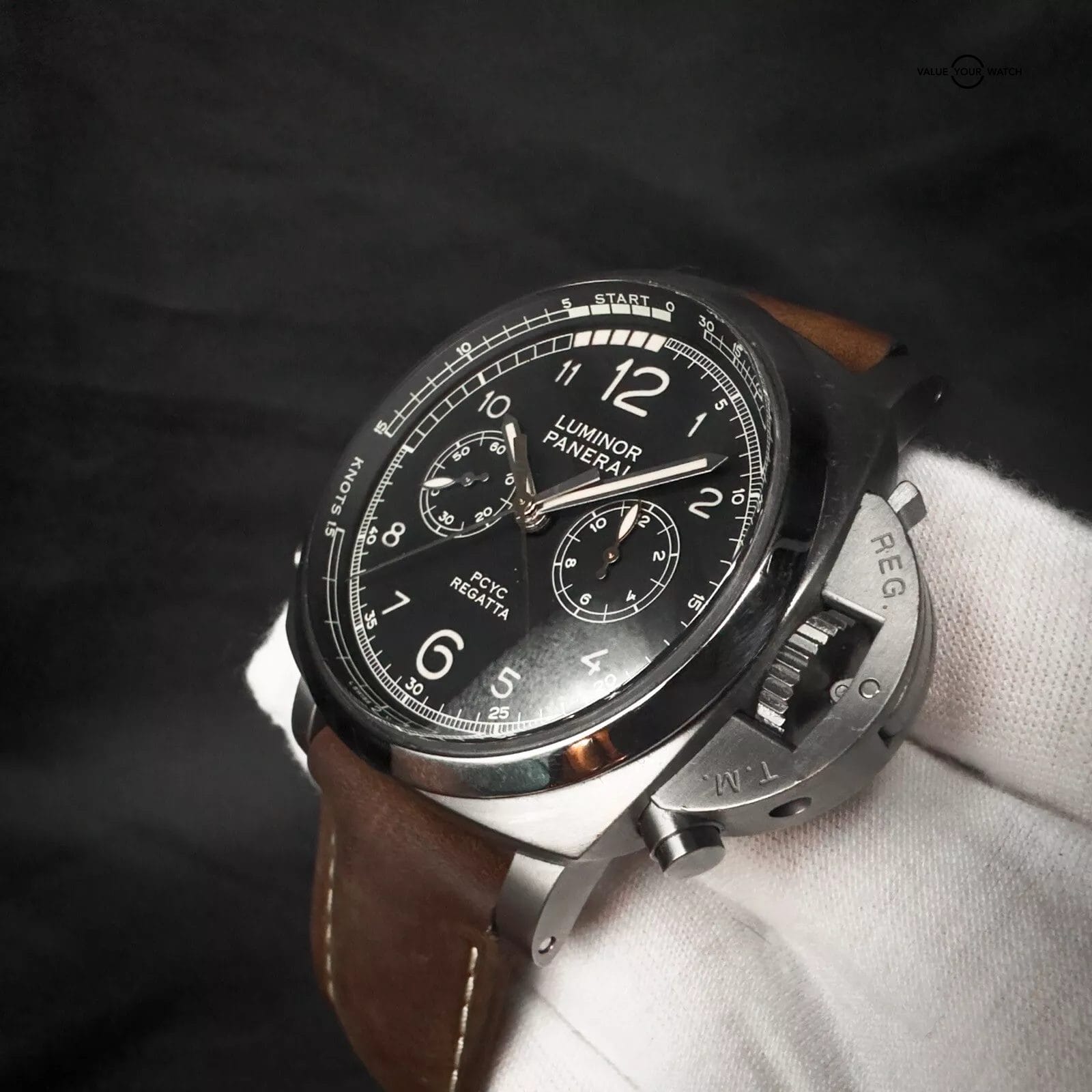 Panerai Regatta PCYC Luminor 1950 Titanio 3 Days Chrono Flyback PAM 652 Full Set