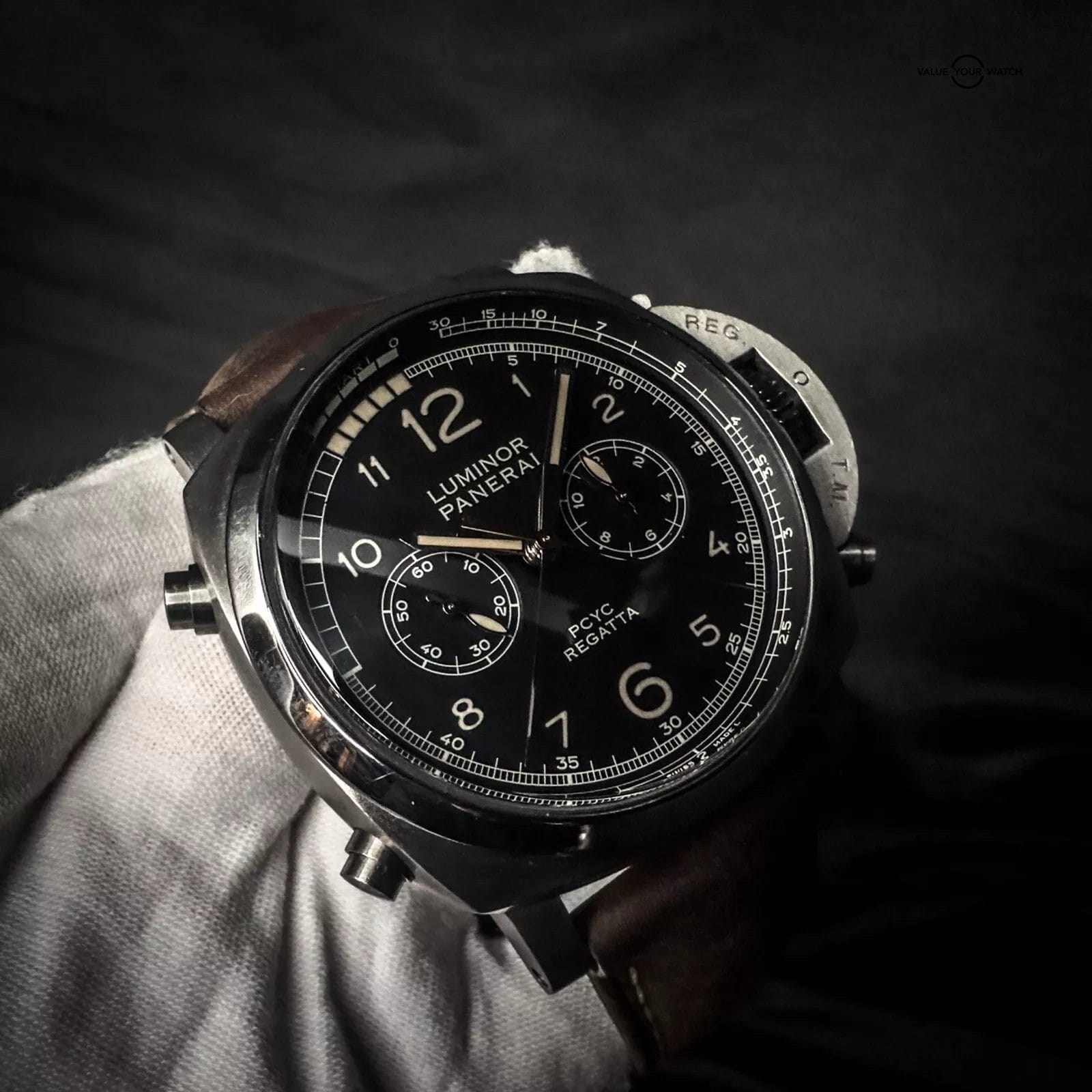 Panerai Regatta PCYC Luminor 1950 Titanio 3 Days Chrono Flyback PAM 652 Full Set - Image 9