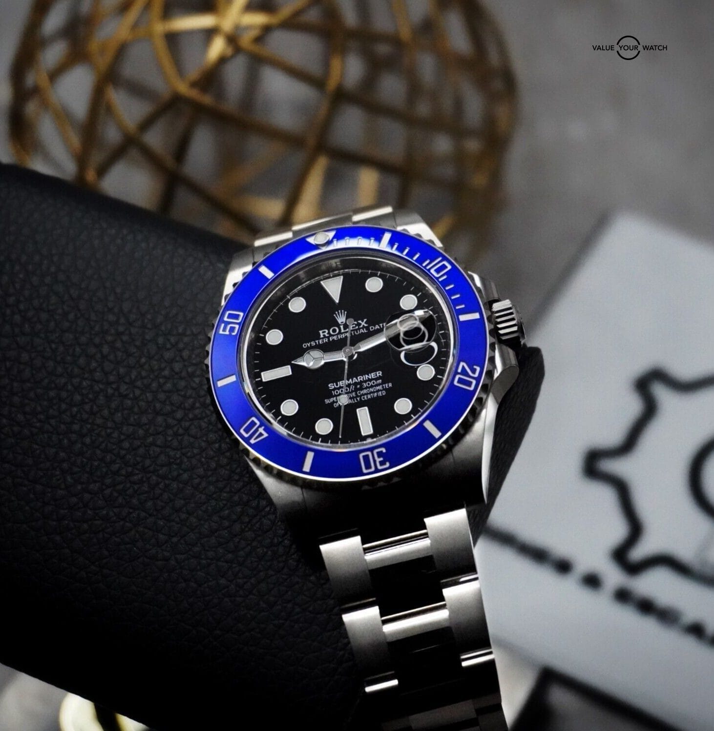 Rolex Submariner Cookie Monster 126619LB 41mm White Gold Blue Bezel B&P
