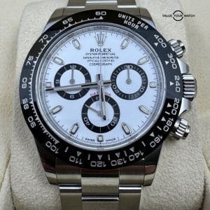 2023 MINT PAPERS Rolex Panda Daytona 116500LN White Dial 40mm Steel Full Set