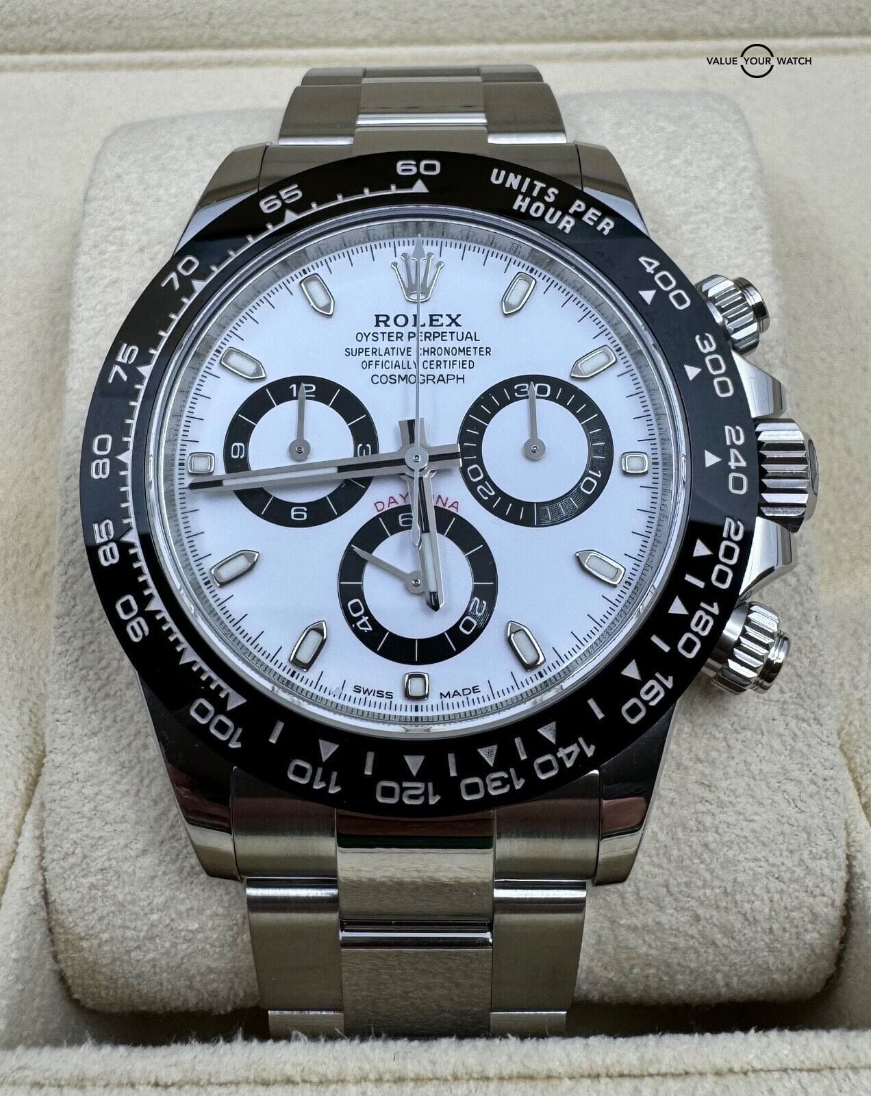 2023 Mint Papers Rolex Panda Daytona 116500LN White Dial 40mm Steel Full Set