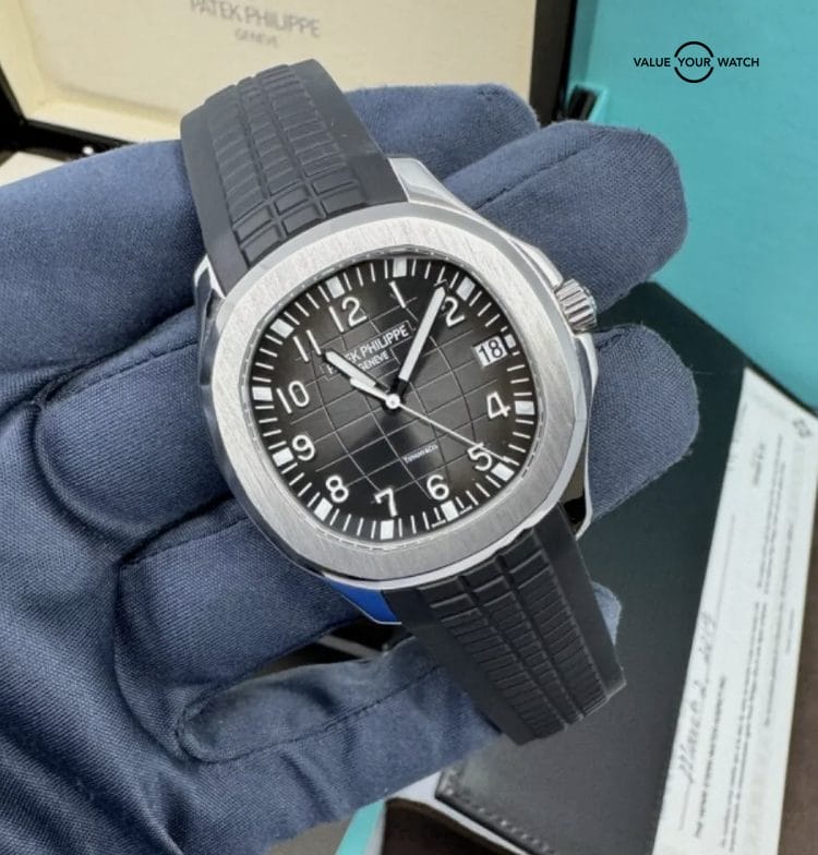 2019 Tiffany Stamped Patek Philippe Aquanaut in Steel Box