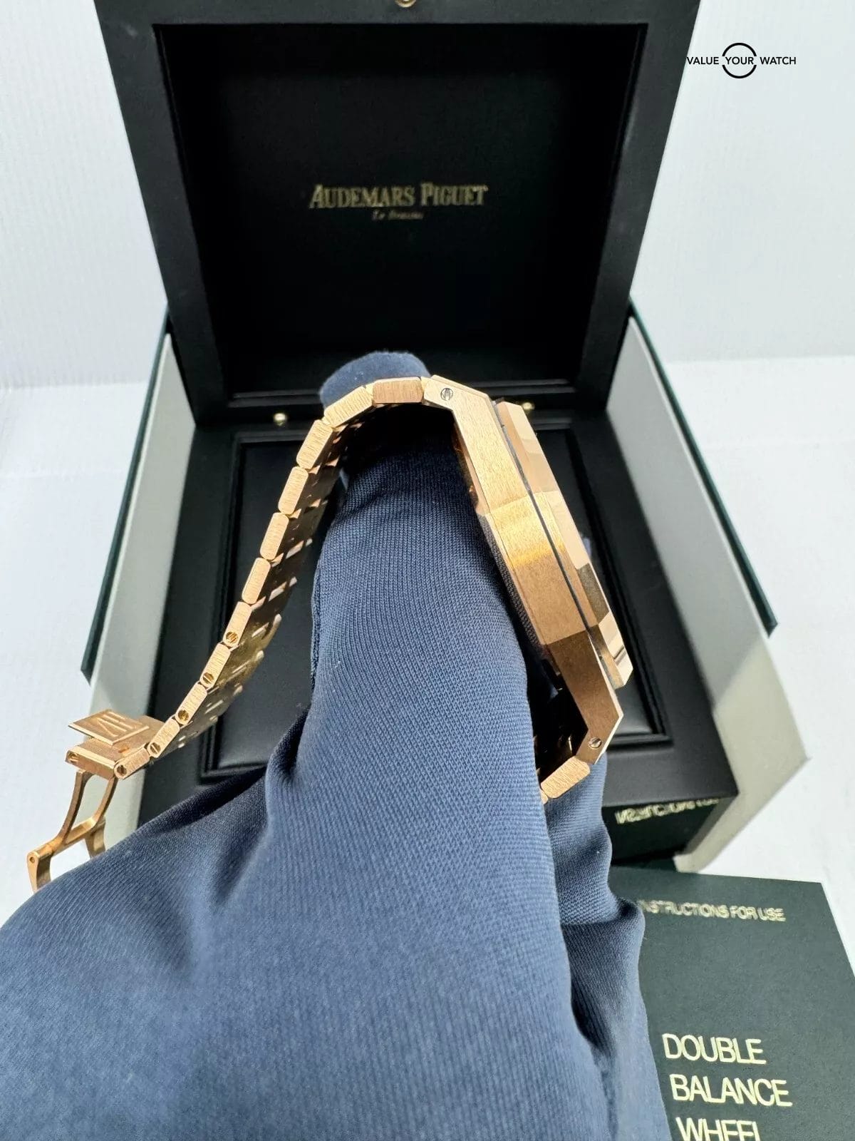 K Serial 41mm Rose Audemars Piguet Royal Oak Double Balance Openworked Skeleton - Image 5