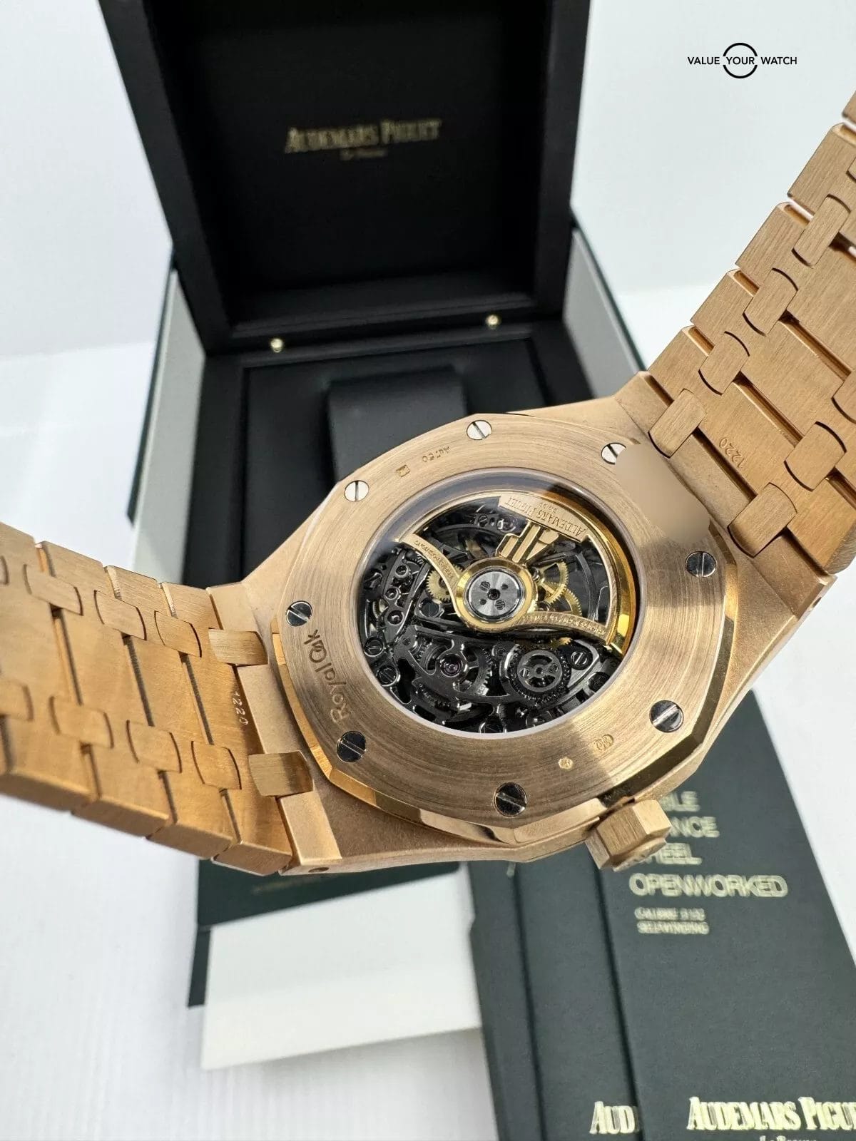 K Serial 41mm Rose Audemars Piguet Royal Oak Double Balance Openworked Skeleton - Image 7