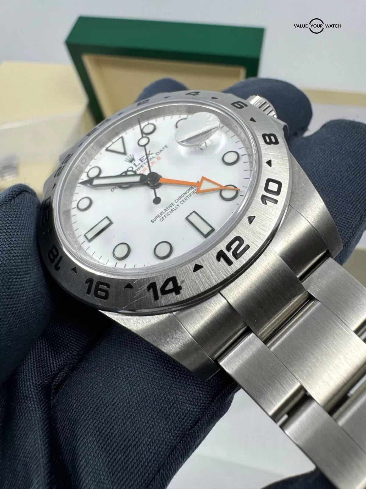 2018 Papers Mint White Polar Dial Rolex Explorer II 216570 Box Papers Full Links - Image 7