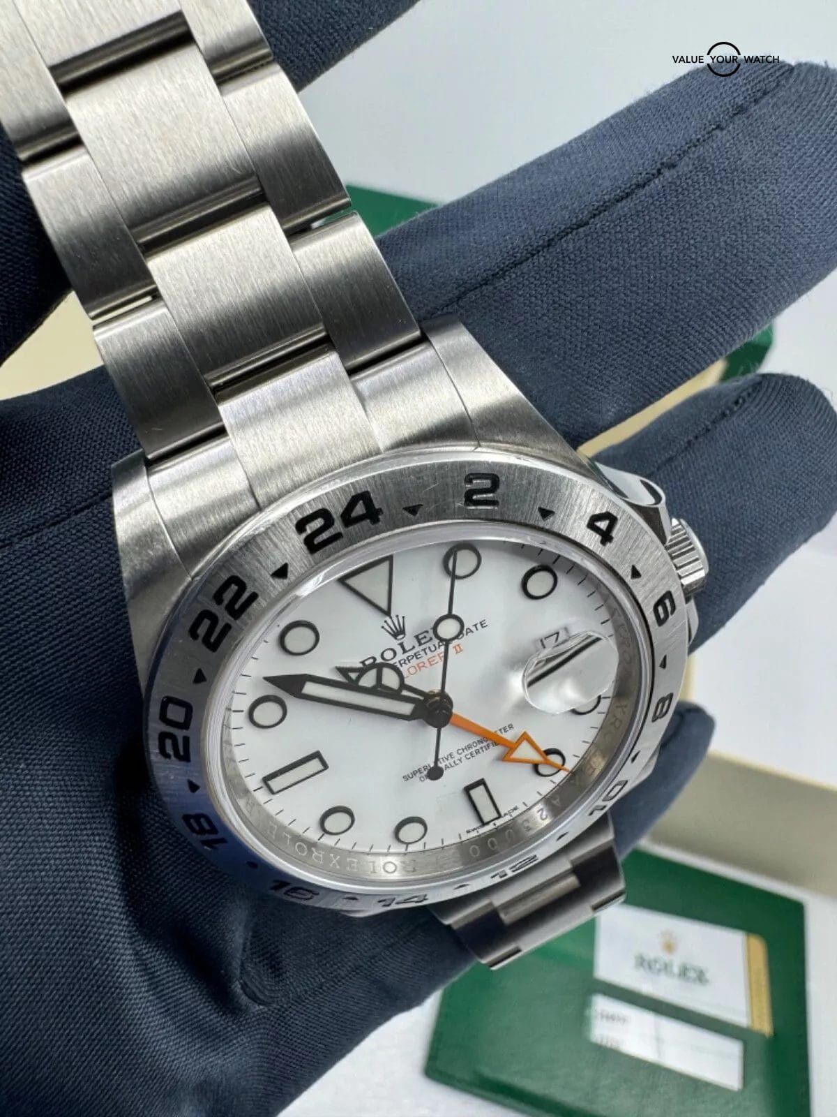 2018 Papers Mint White Polar Dial Rolex Explorer II 216570 Box Papers Full Links - Image 8