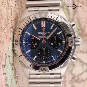 Breitling Chronomat B01 42mm Blue Black Eye Dial – AB0134101C1A1