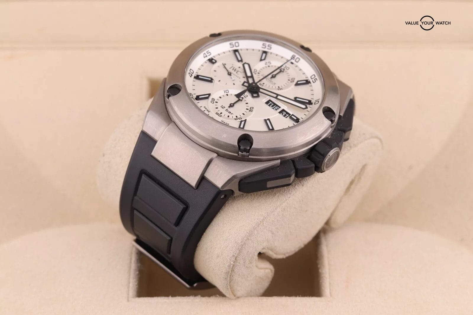 IWC Ingenieur Silver Men's Baton Indexes Dial Watch - IW386501 - Image 7