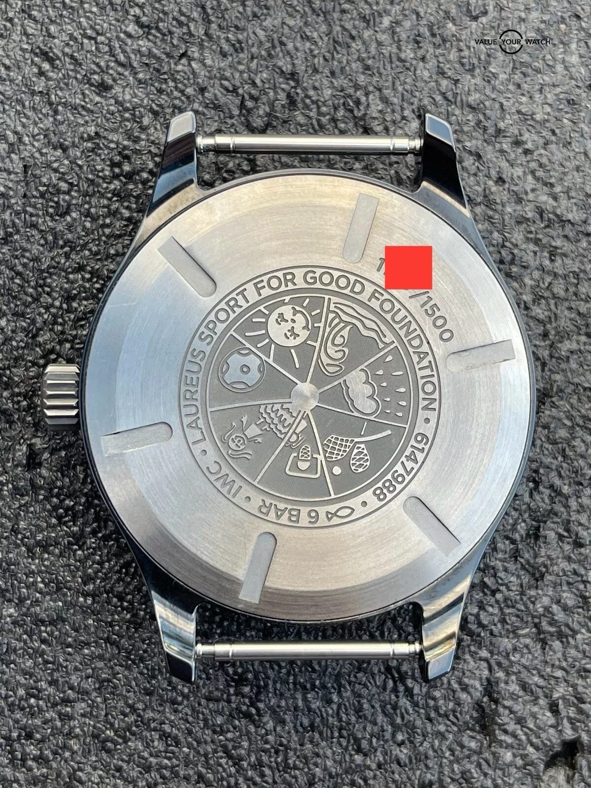 IWC Mark XVIII Laureus Sport Ltd. Ed. Blue Dial Black Ceramic Watch Box & Papers - Image 7