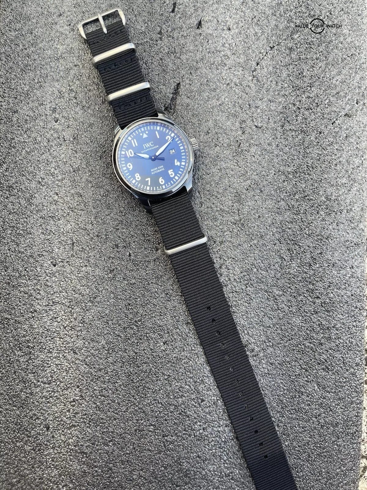 IWC Mark XVIII Laureus Sport Ltd. Ed. Blue Dial Black Ceramic Watch Box & Papers - Image 10