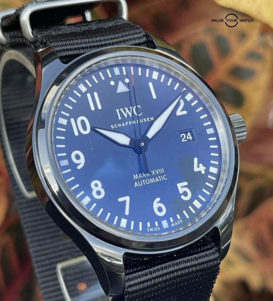 IWC Mark XVIII Laureus Sport Ltd. Ed. Blue Dial Black Ceramic Watch Box & Papers - Image 18