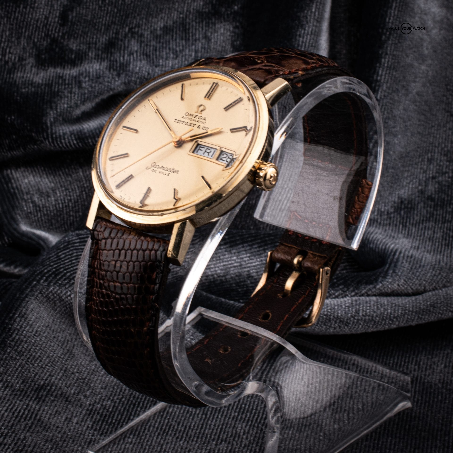 1970's Vintage Omega Seamaster DeVille Tiffany Dial 34mm Men's