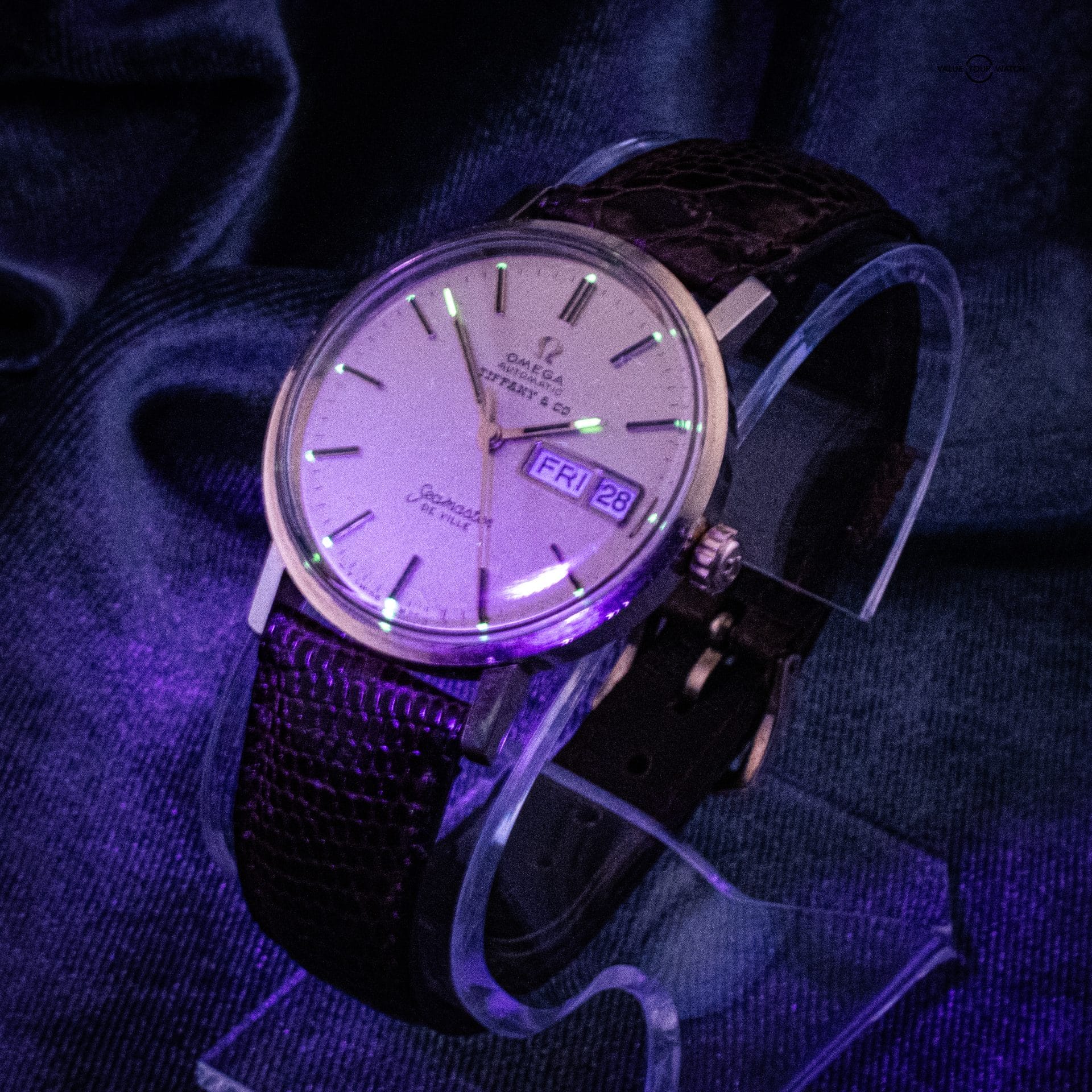 1970's Vintage Omega Seamaster DeVille Tiffany Dial 34mm Men's