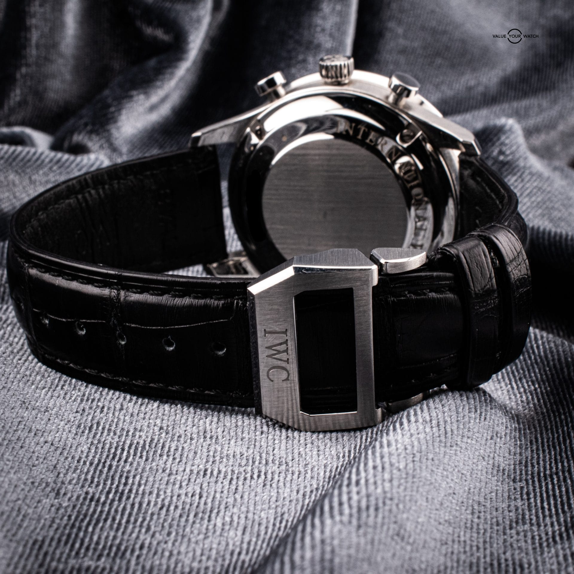 IWC Portugieser Chronograph with Black Dial, Ref. IW371447 with Open Card - Image 13