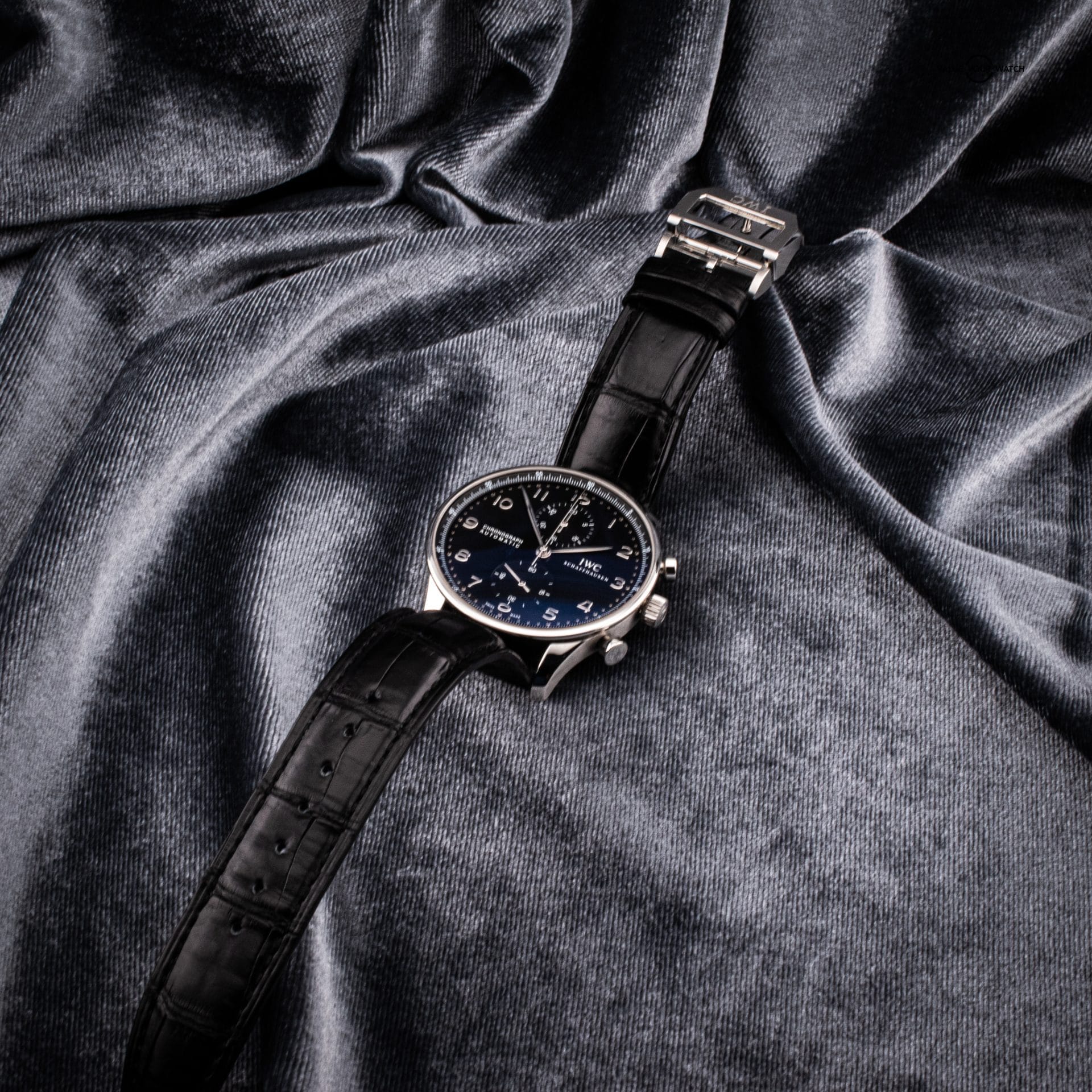 IWC Portugieser Chronograph with Black Dial, Ref. IW371447 with Open Card - Image 16