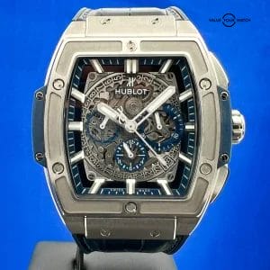 Hublot Spirit of Big Bang 45mm Titanium Blue Skeleton Dial 601.NX.7170.LR