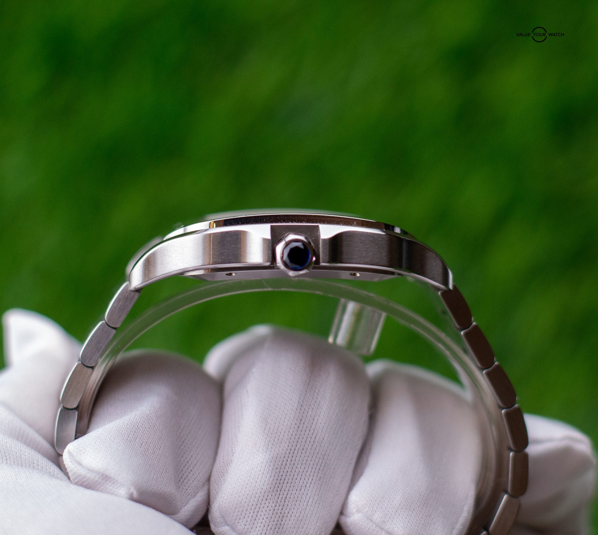 2022 Cartier Santos Large Blue Dial Automatic WSSA0030 - Image 6