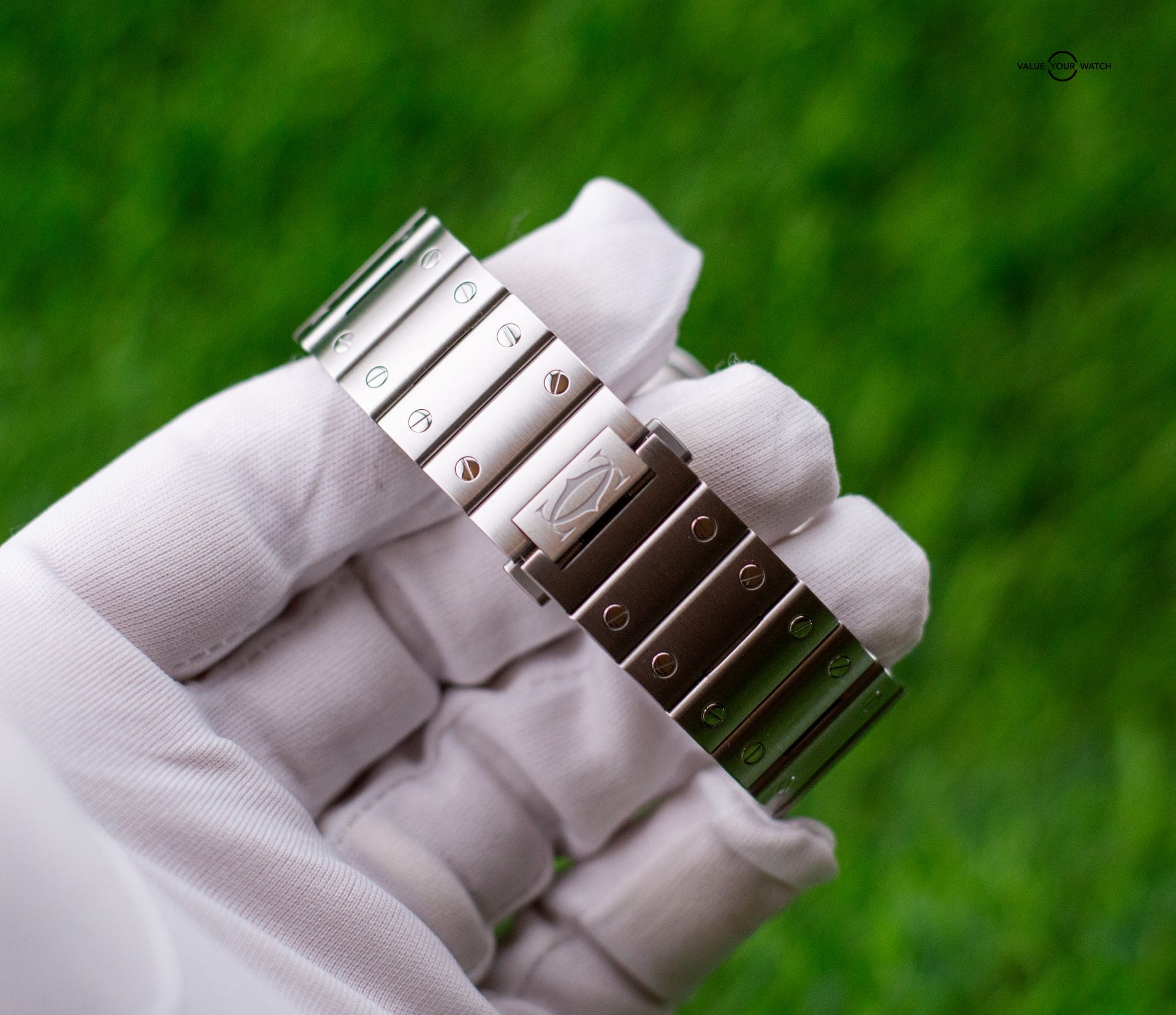 2022 Cartier Santos Large Blue Dial Automatic WSSA0030 - Image 10