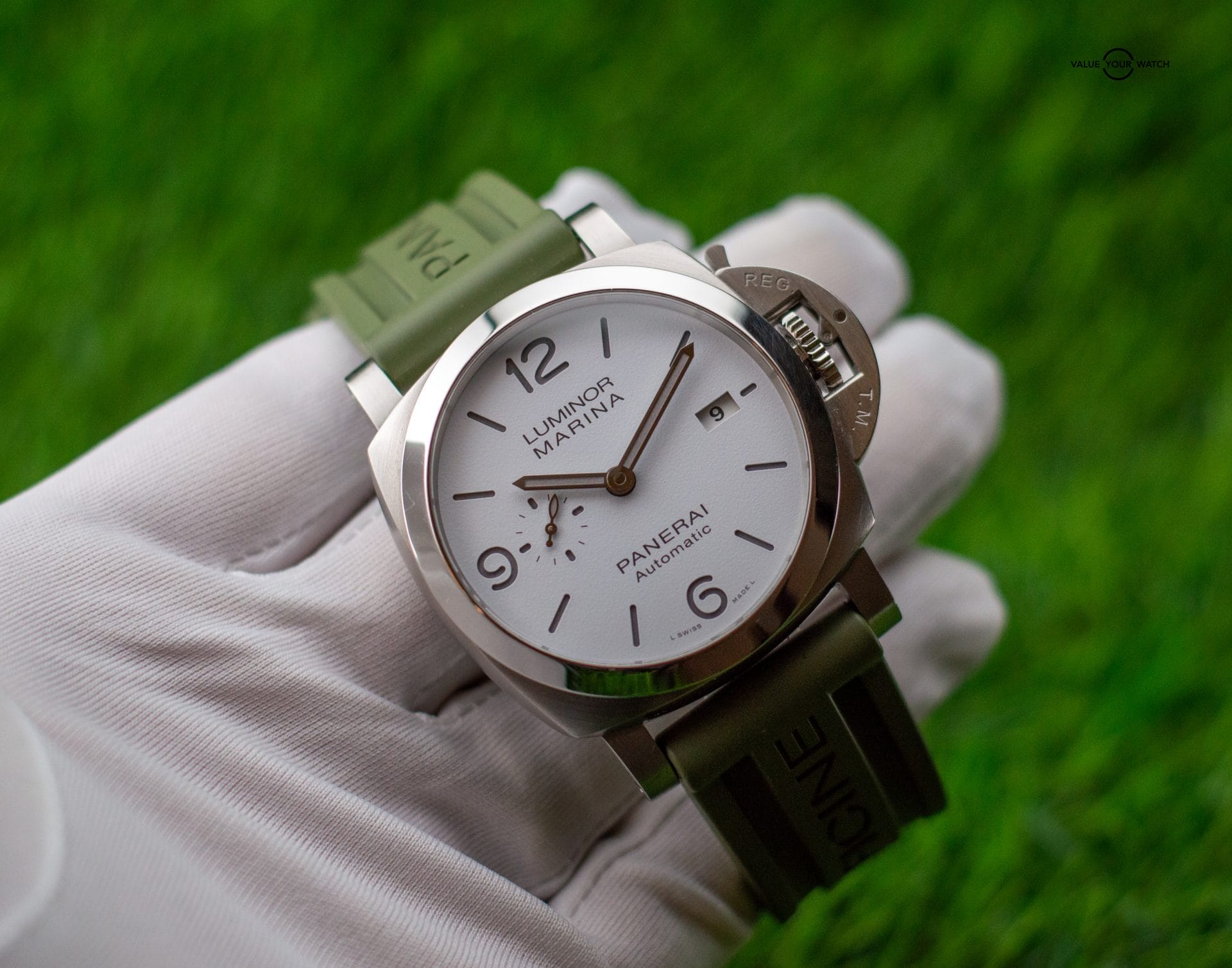 2022 Panerai Luminor Marina 1950 44mm White PAM01314 Box+Papers - Image 4
