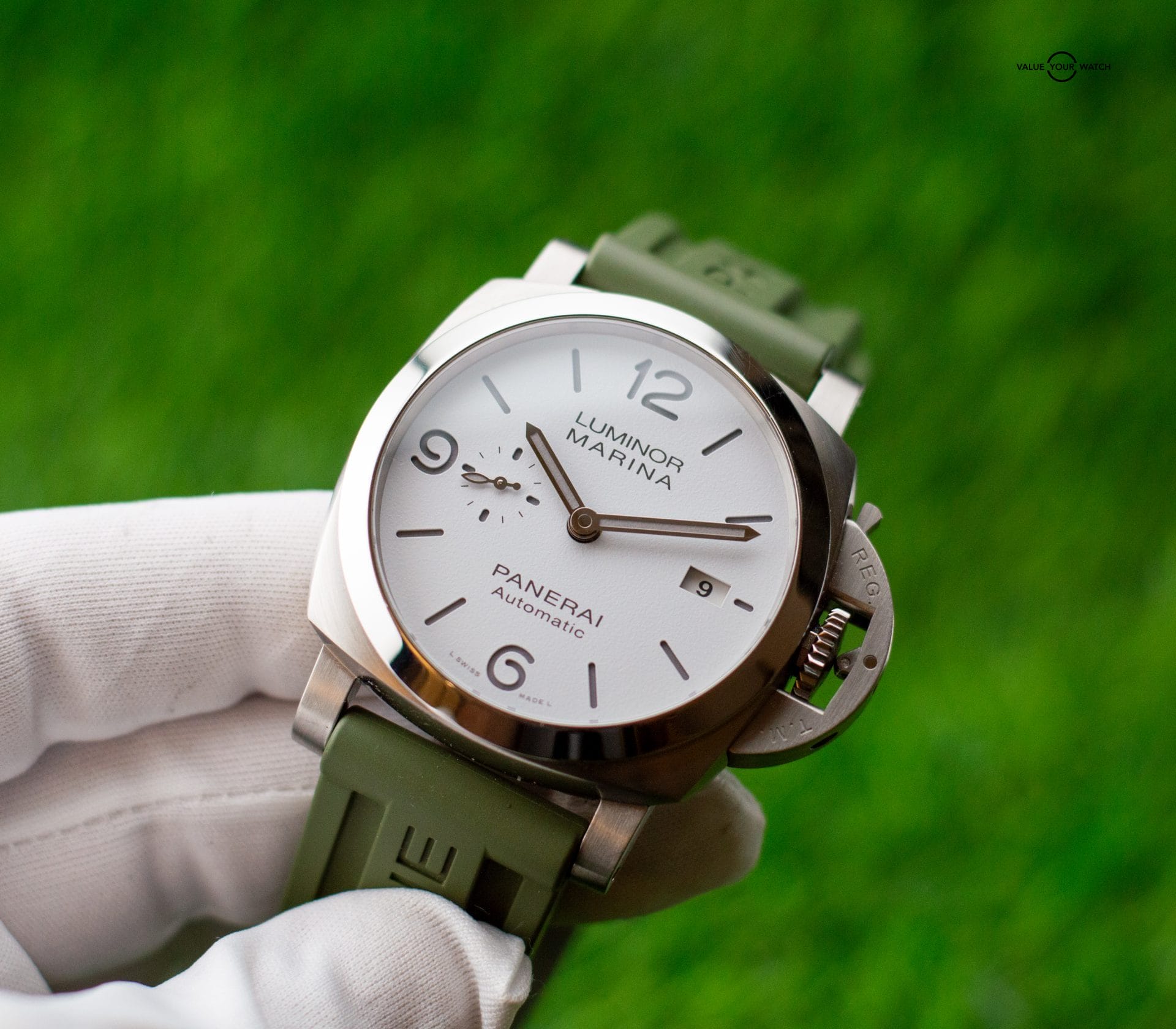 2022 Panerai Luminor Marina 1950 44mm White PAM01314 Box+Papers - Image 5