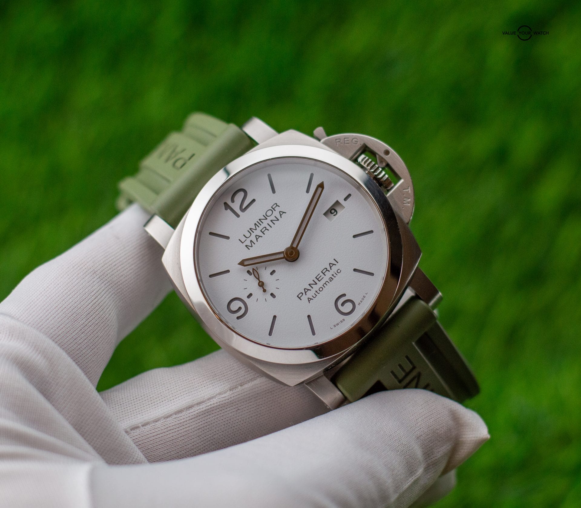 2022 Panerai Luminor Marina 1950 44mm White PAM01314 Box+Papers - Image 6