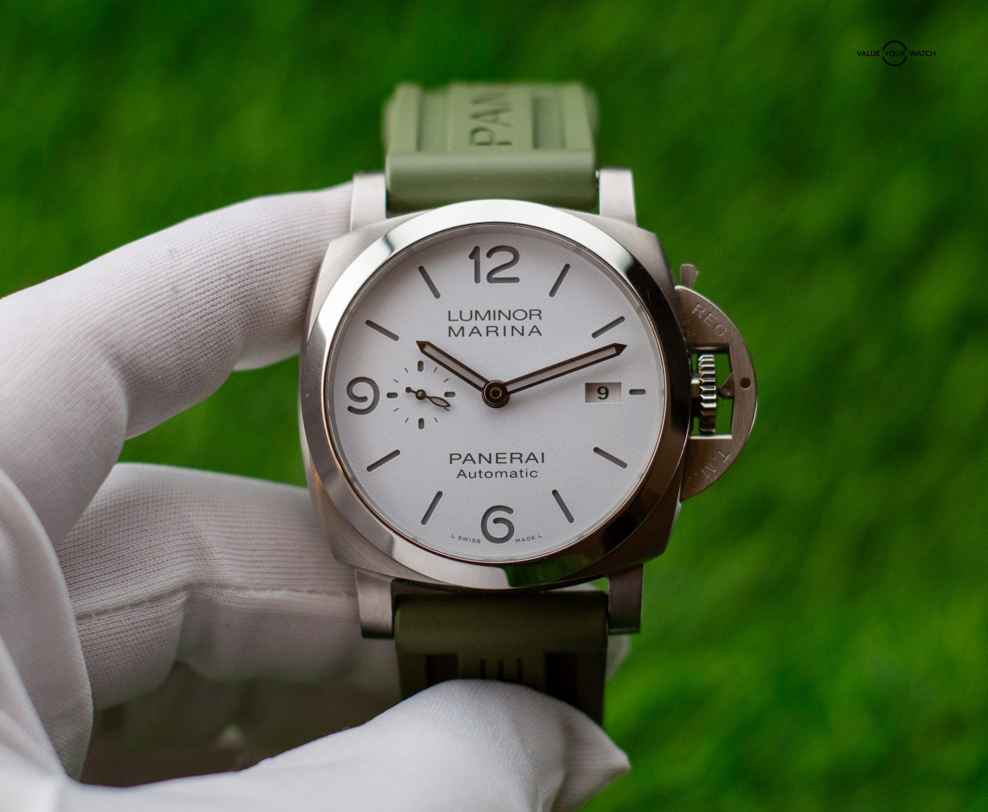 2022 Panerai Luminor Marina 1950 44mm White PAM01314 Box+Papers - Image 2