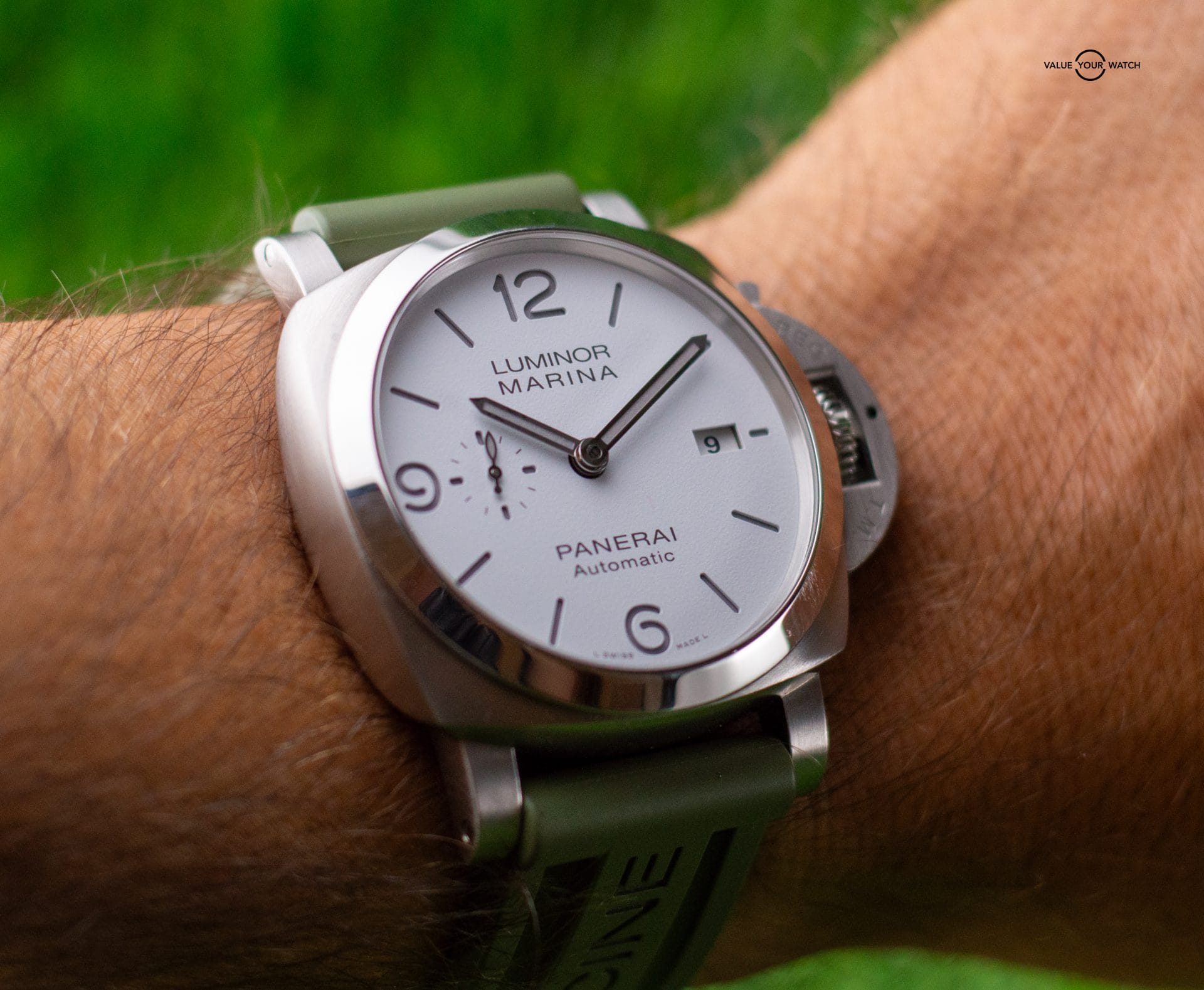 2022 Panerai Luminor Marina 1950 44mm White PAM01314 Box+Papers - Image 3