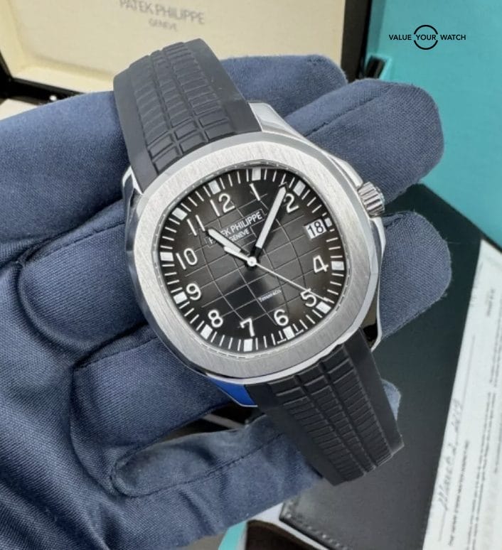 2019 Tiffany Stamped Patek Philippe Aquanaut in Steel Box