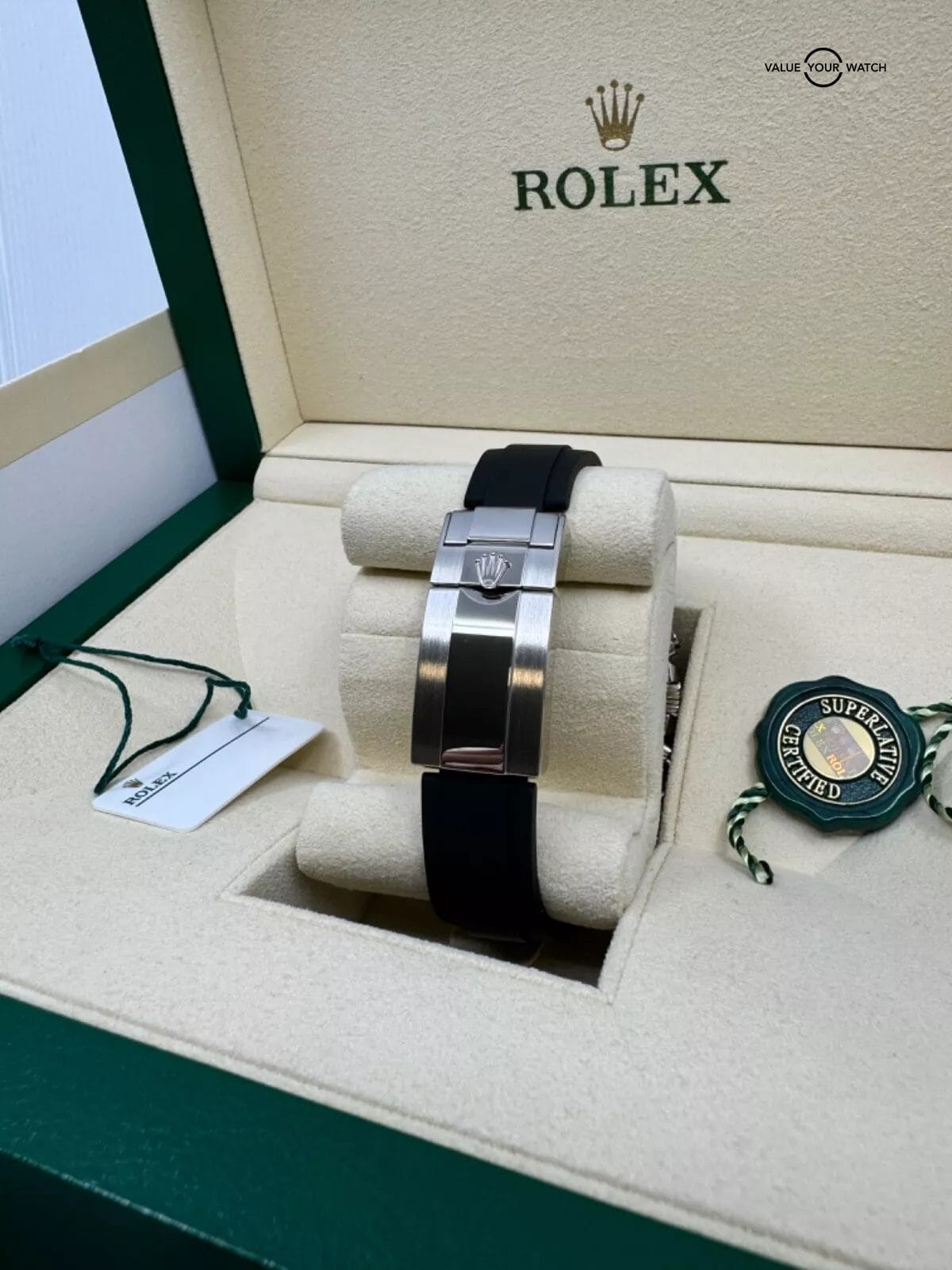 2019 MINT Box Papers Ghost Dial Ceramic Bezel Rolex Daytona 40MM White Gold Grey - Image 3