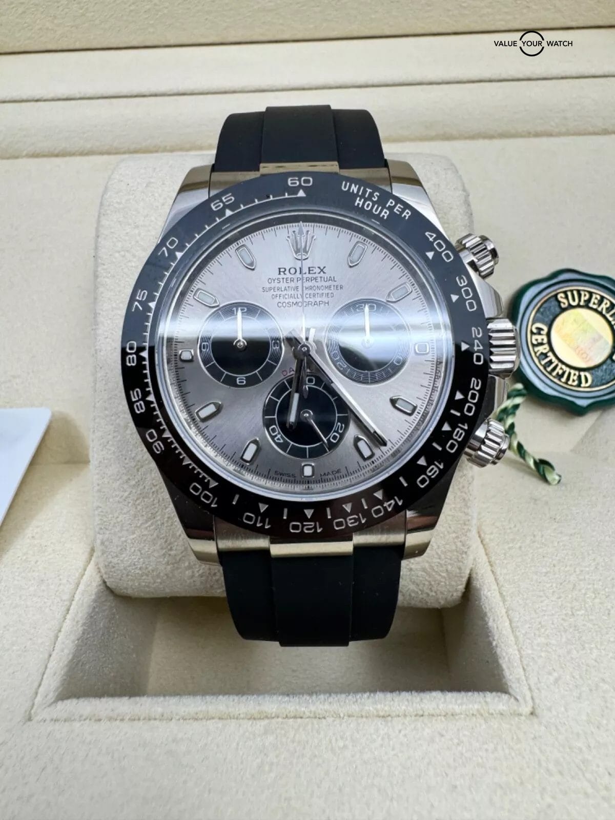 2024 STICKERS Fresh Rolex Yacht Master 226627 42mm Titanium Grey Dial Box Papers - Image 2