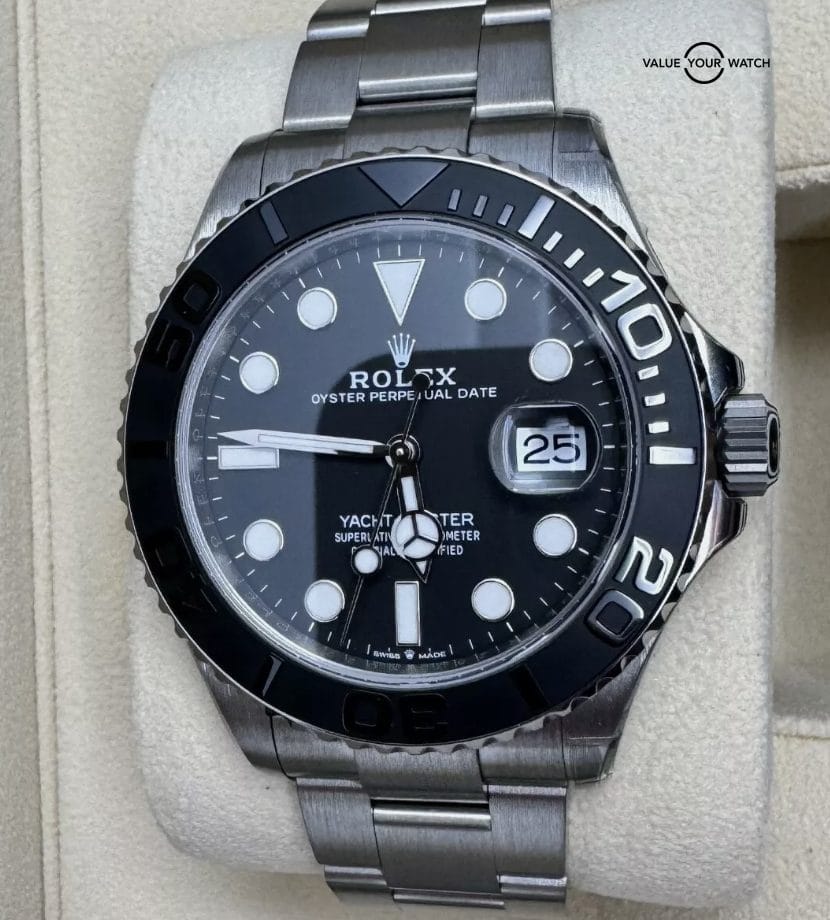 2024 STICKERS Fresh Rolex Yacht Master 226627 42mm Titanium Grey Dial Box Papers - Image 3