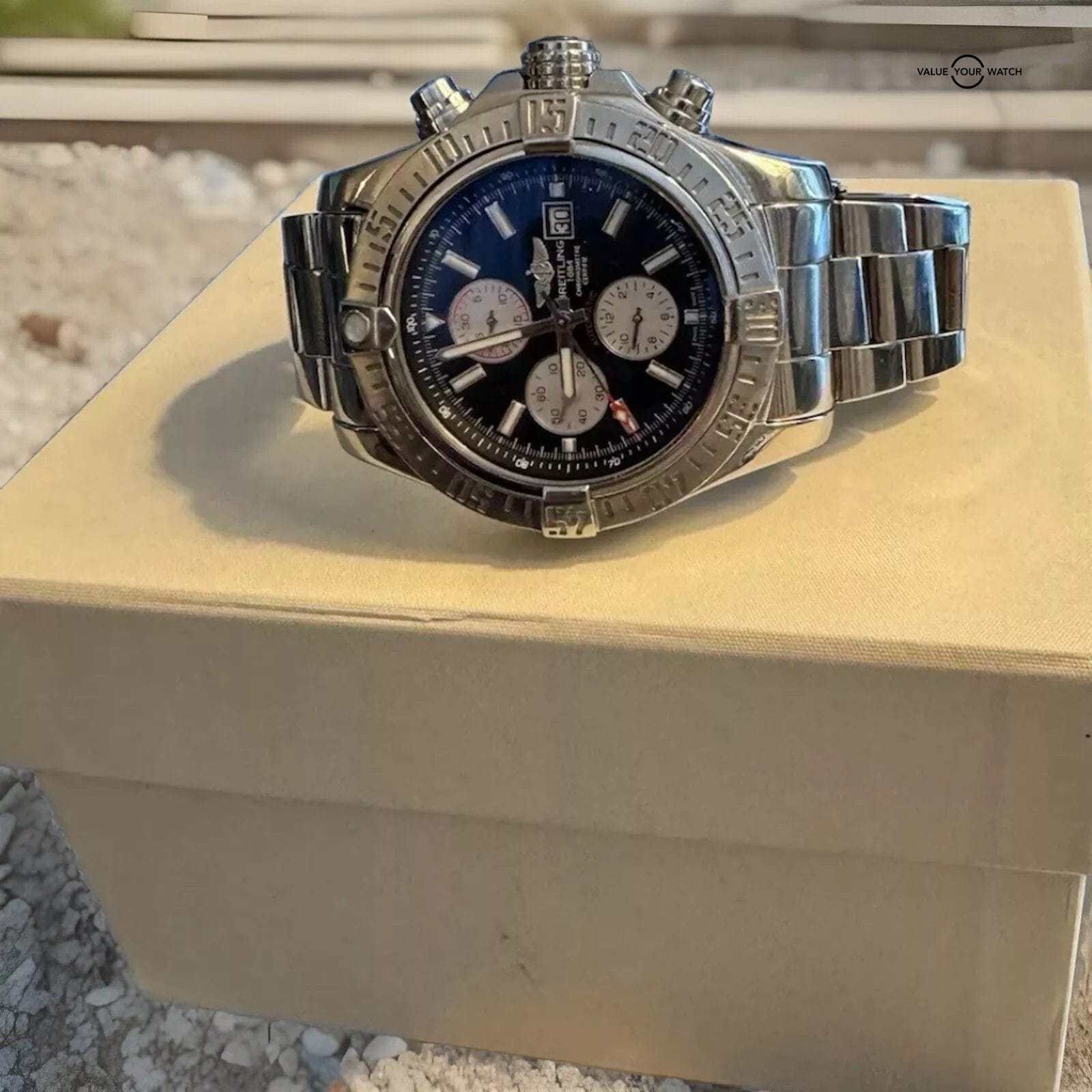 BREITLING SUPER AVENGER II A13371 48MM (Black Dial) - Image 6