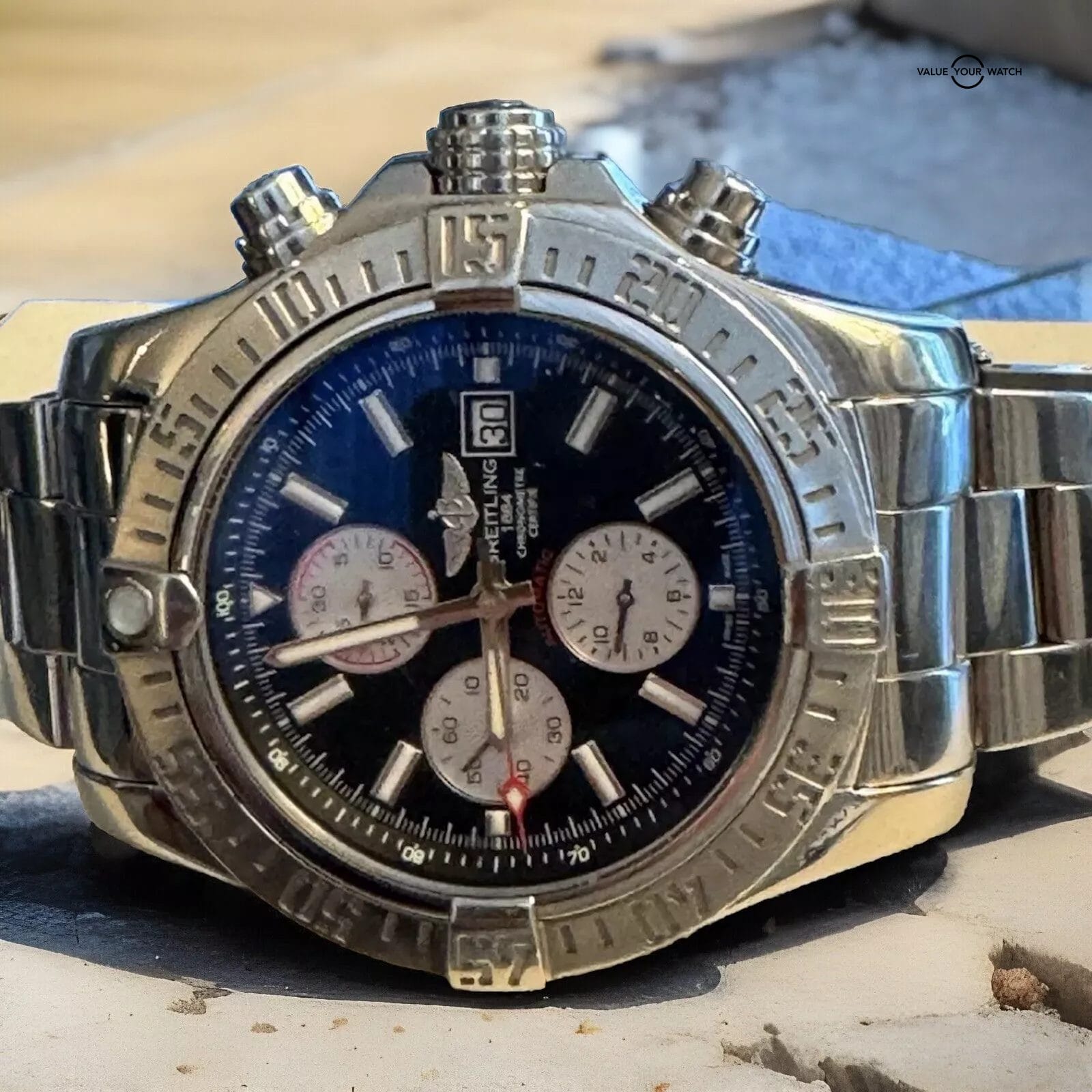 BREITLING SUPER AVENGER II A13371 48MM (Black Dial) - Image 7