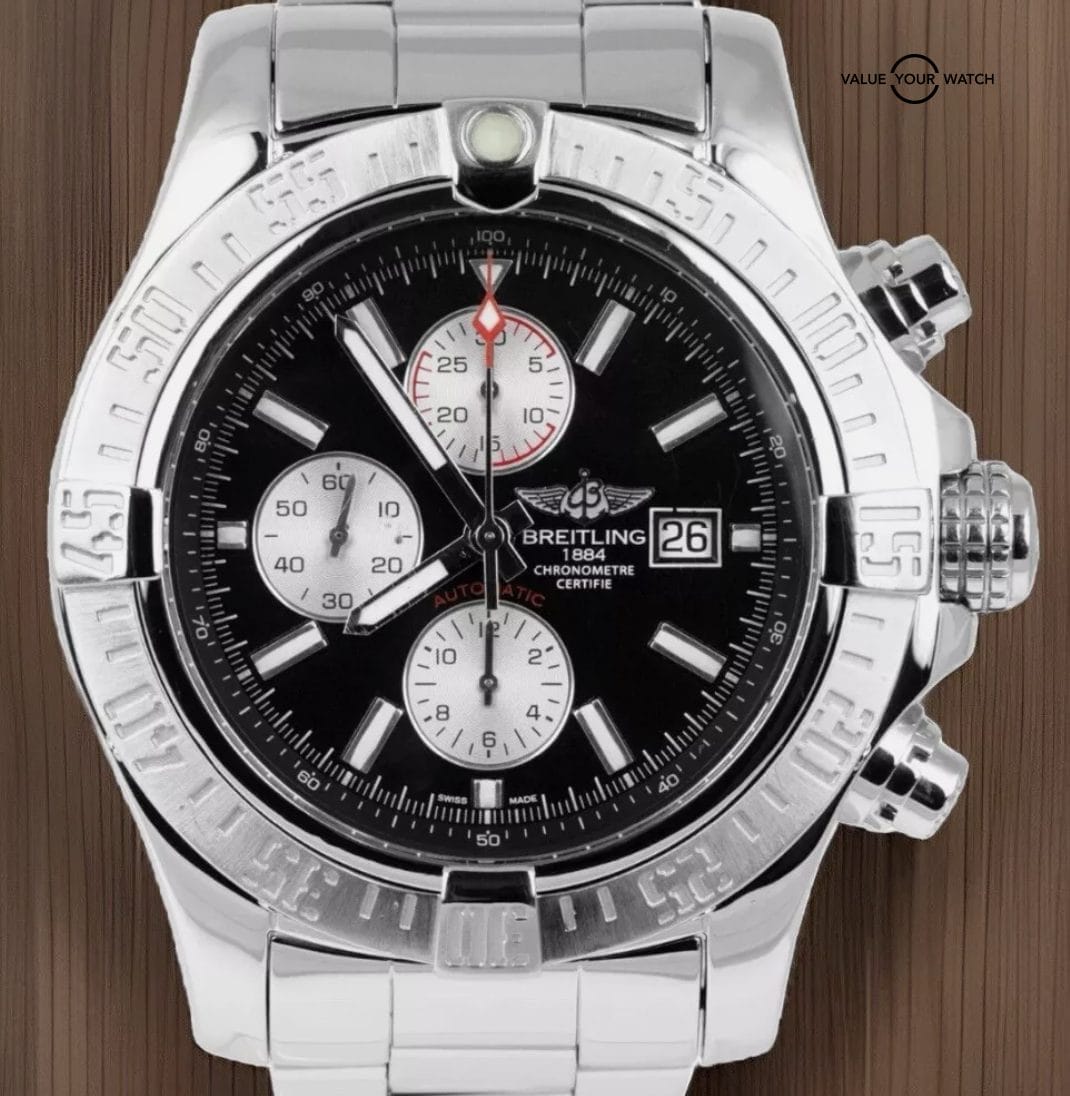 BREITLING SUPER AVENGER II A13371 48MM (Black Dial) - Image 9