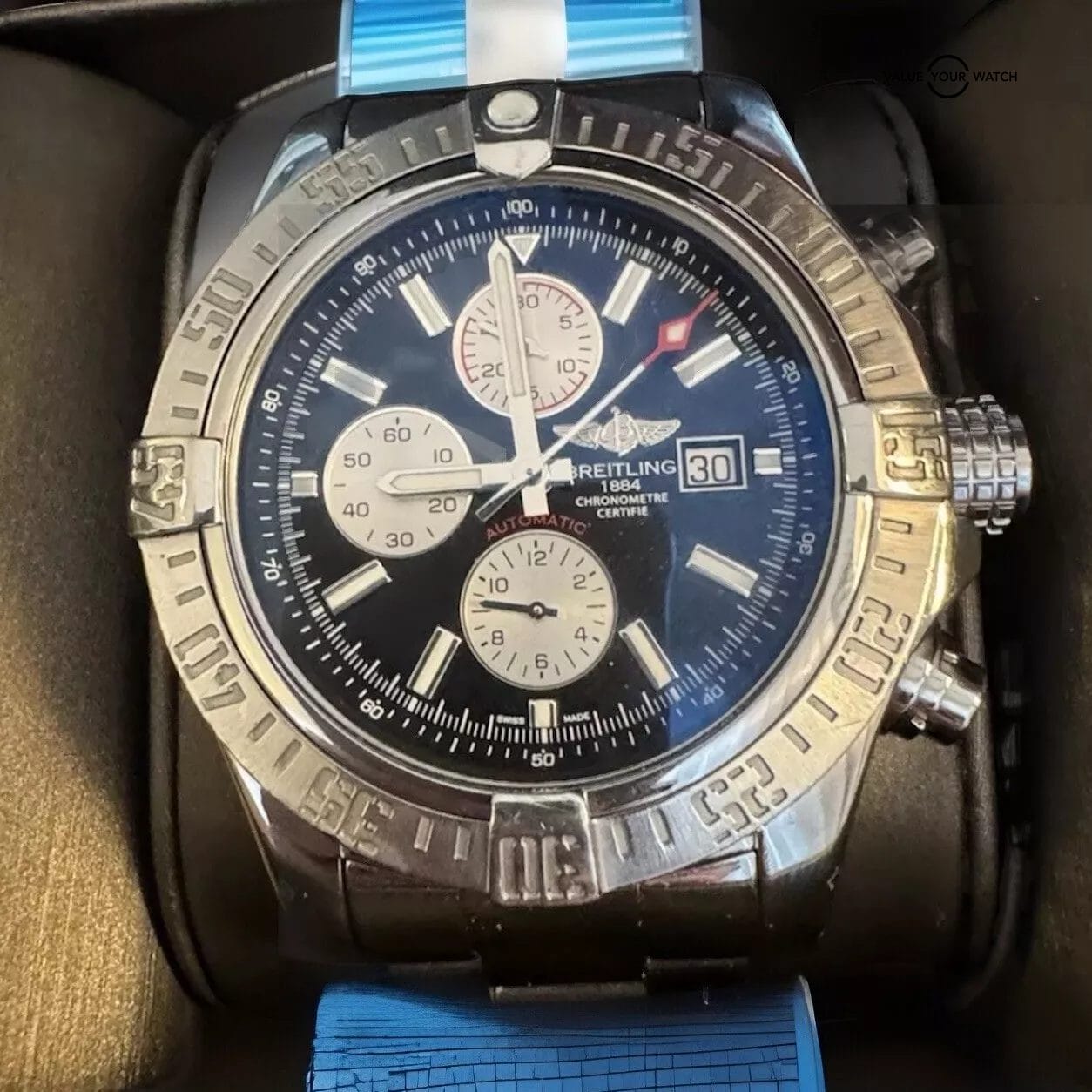 BREITLING SUPER AVENGER II A13371 48MM (Black Dial) - Image 12