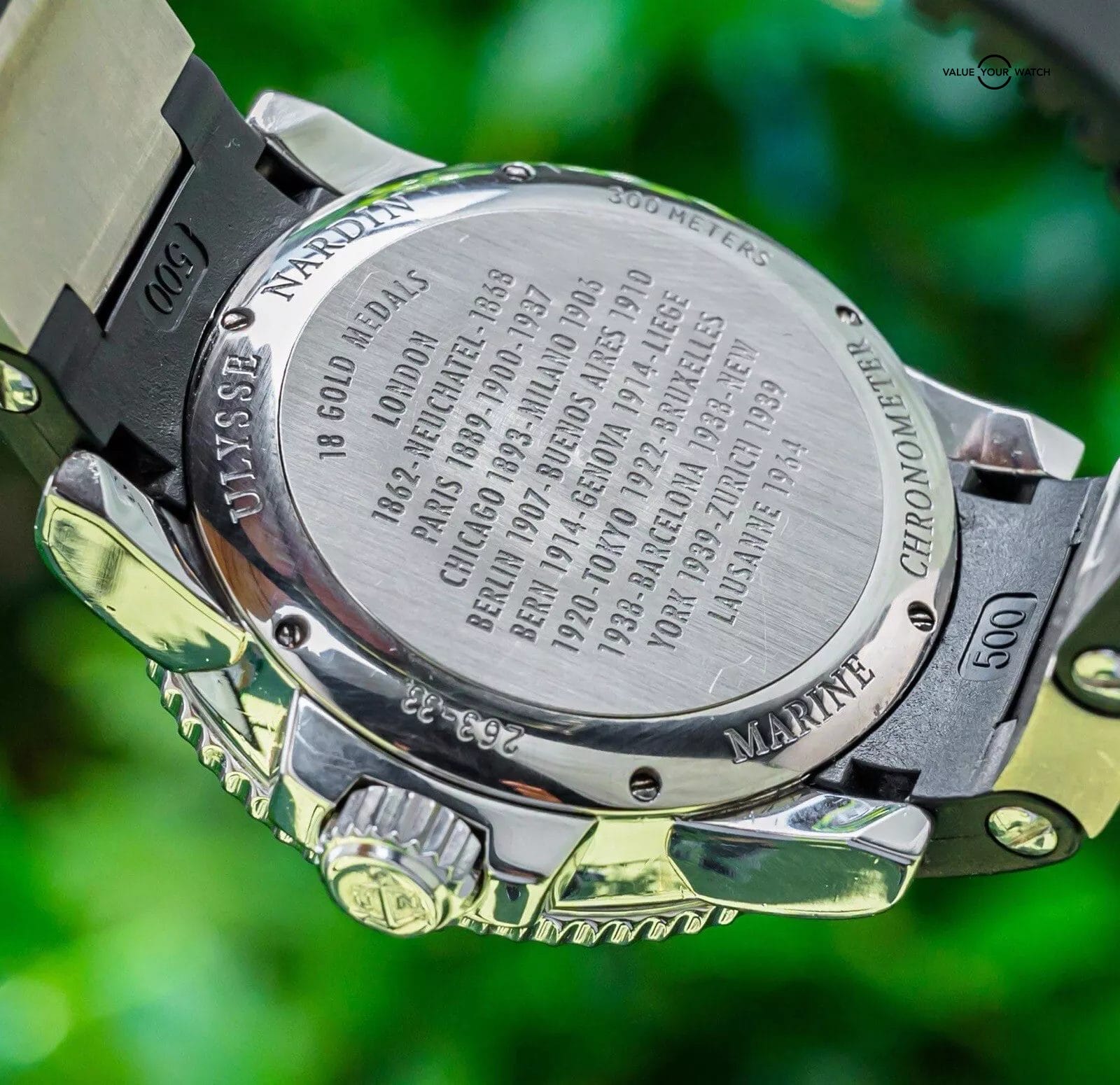 Ulysse Nardin Maxi Marine Diver 43 Black Dial Power Reserve Box Papers 263-33 - Image 9